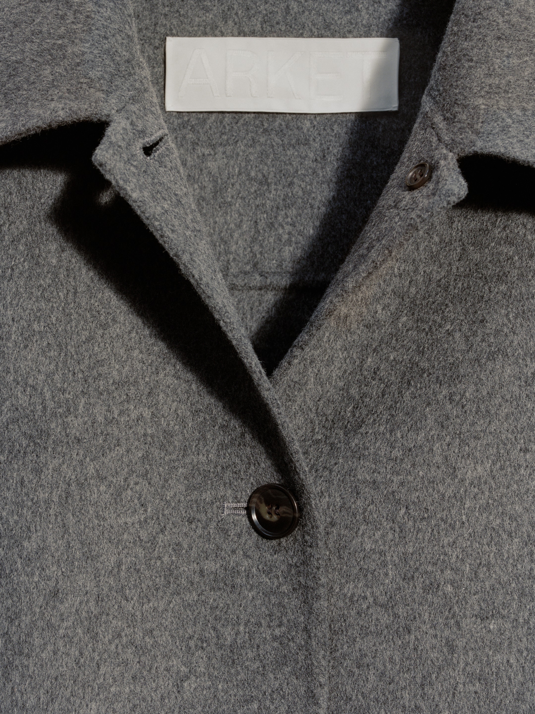 Doublé Wool-Blend Overshirt - Grey - Regular fit - Women - StillMedia/Environmental - 1