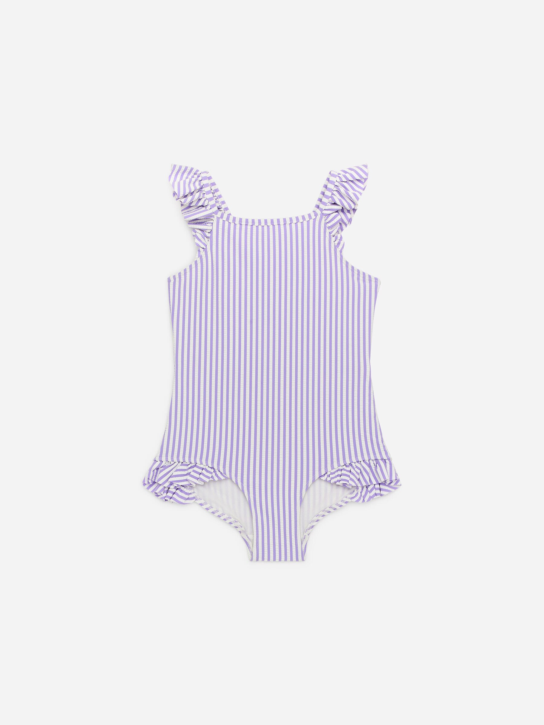 Seersucker Swimsuit-#9687B7-19086