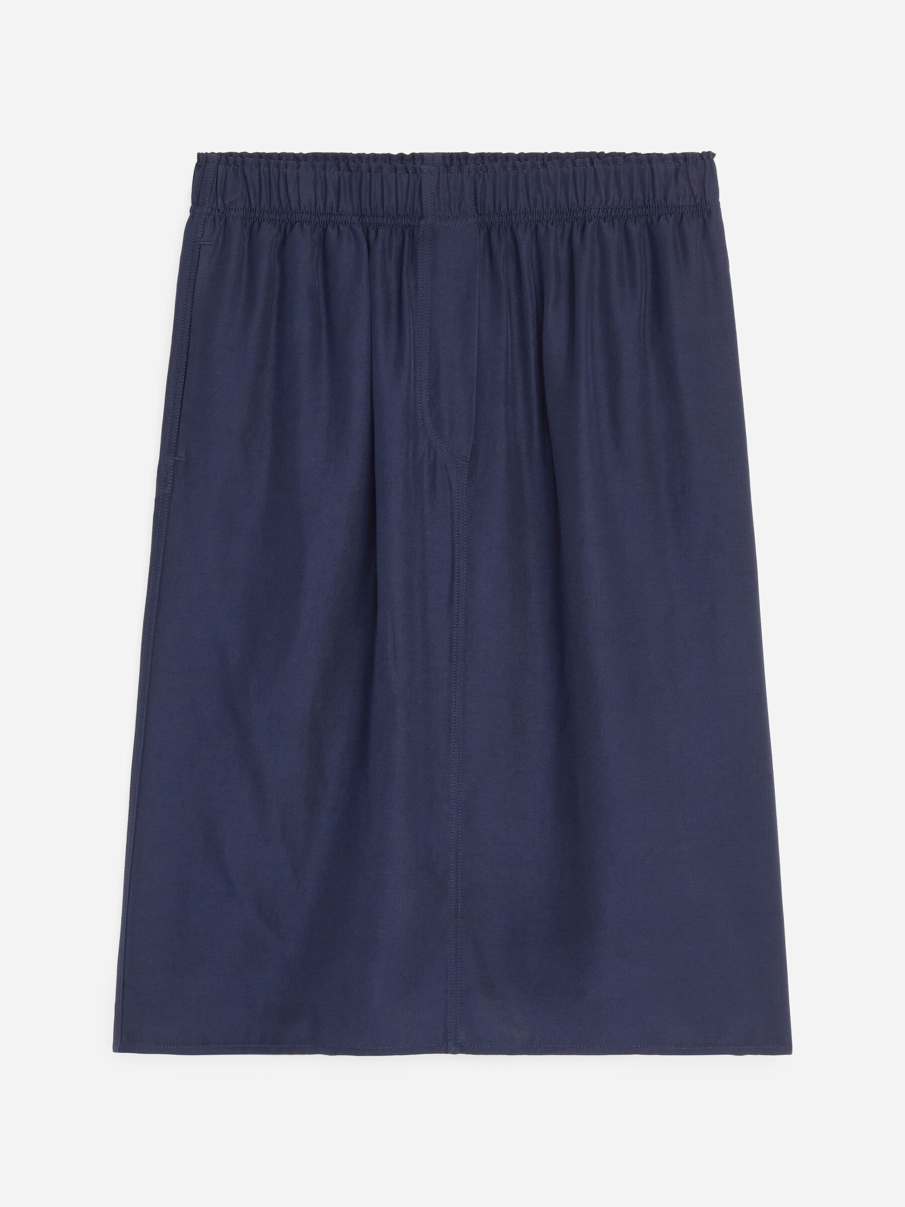 Rak kjol - Mörkblå - Loose fit - Women - StillMedia/DescriptiveStillLife - 1