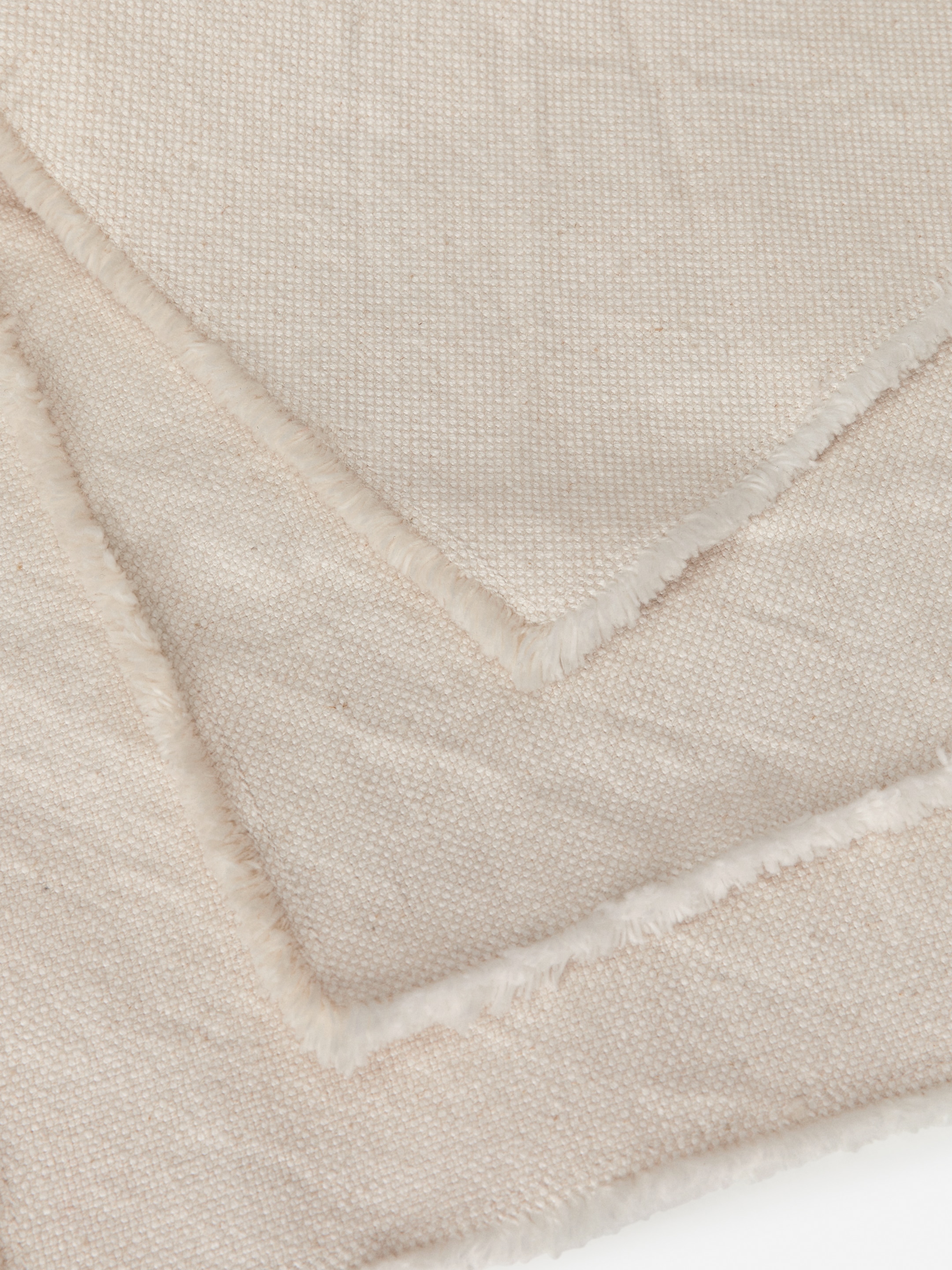 Grösseres Bild ansehen: Tischset mit ausgefransten Rändern, 2er-Set - Beige - HOME | H&M CH 2