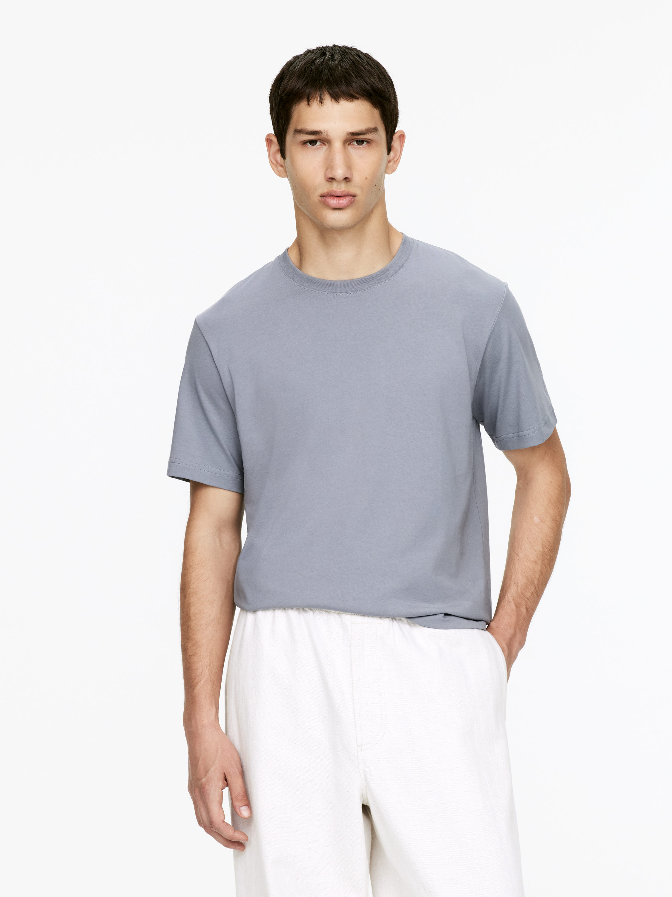 170 GSM Regular T-Shirt - Dusty Blue - Regular fit - Men - StillMedia/Lookbook - 11