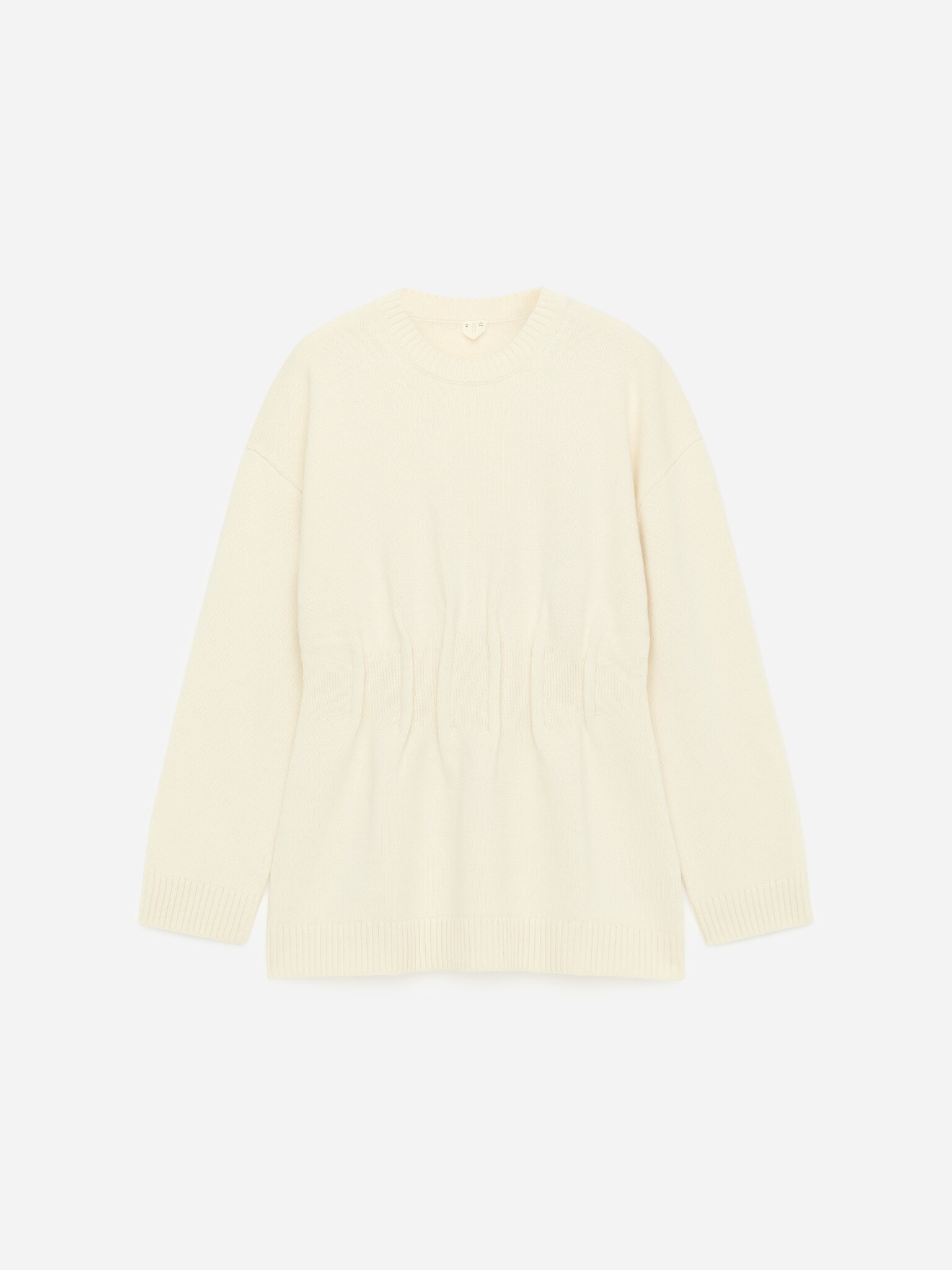 Taillierter Pullover - Cremeweiß - 2