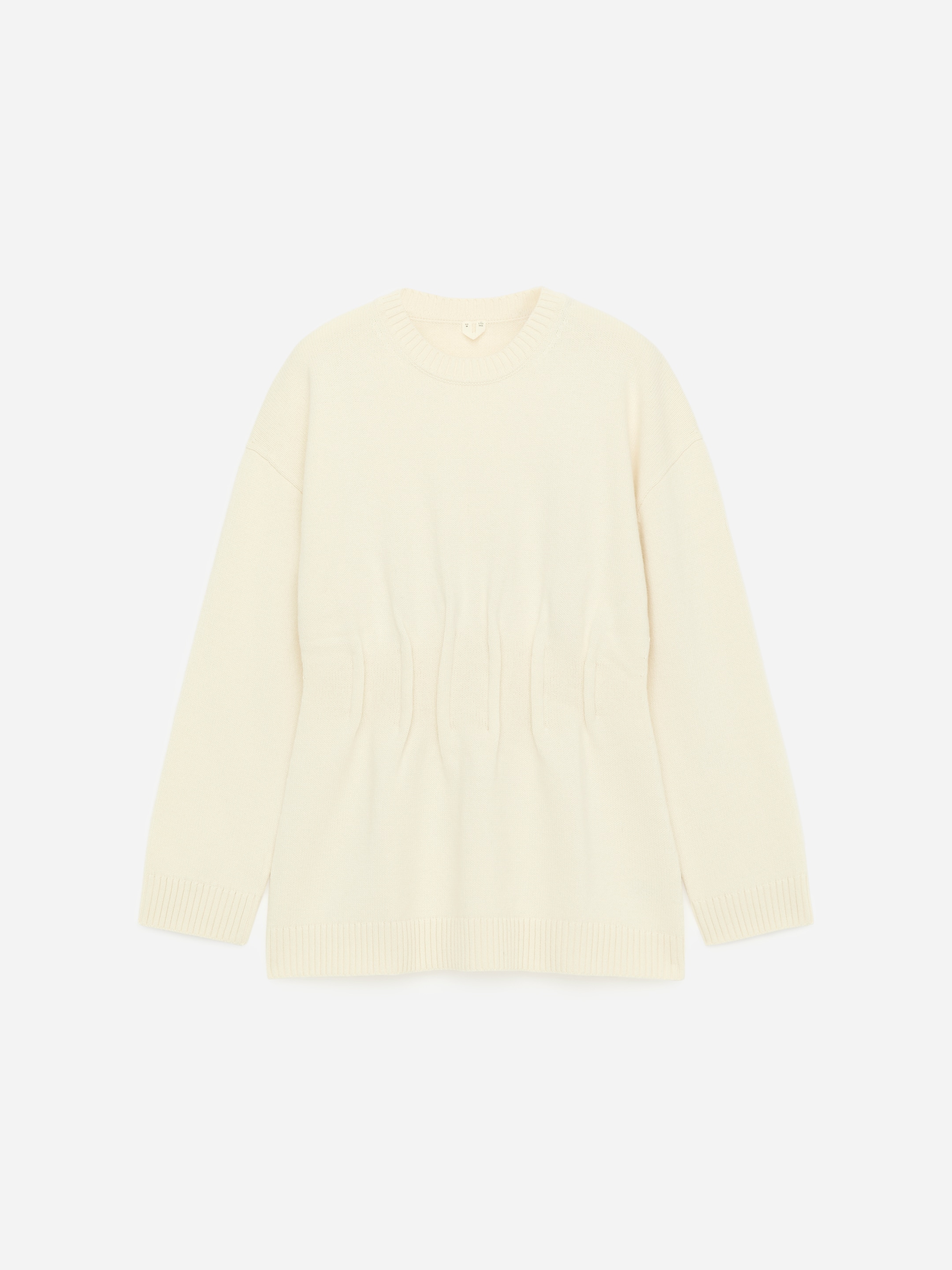 Fitted-Waist Jumper-#EDE9D7-17527