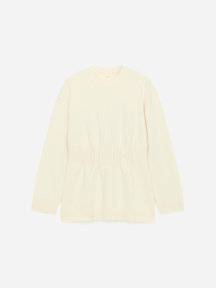 ARKET Women's  Fitted-Waist Jumper White,  size L