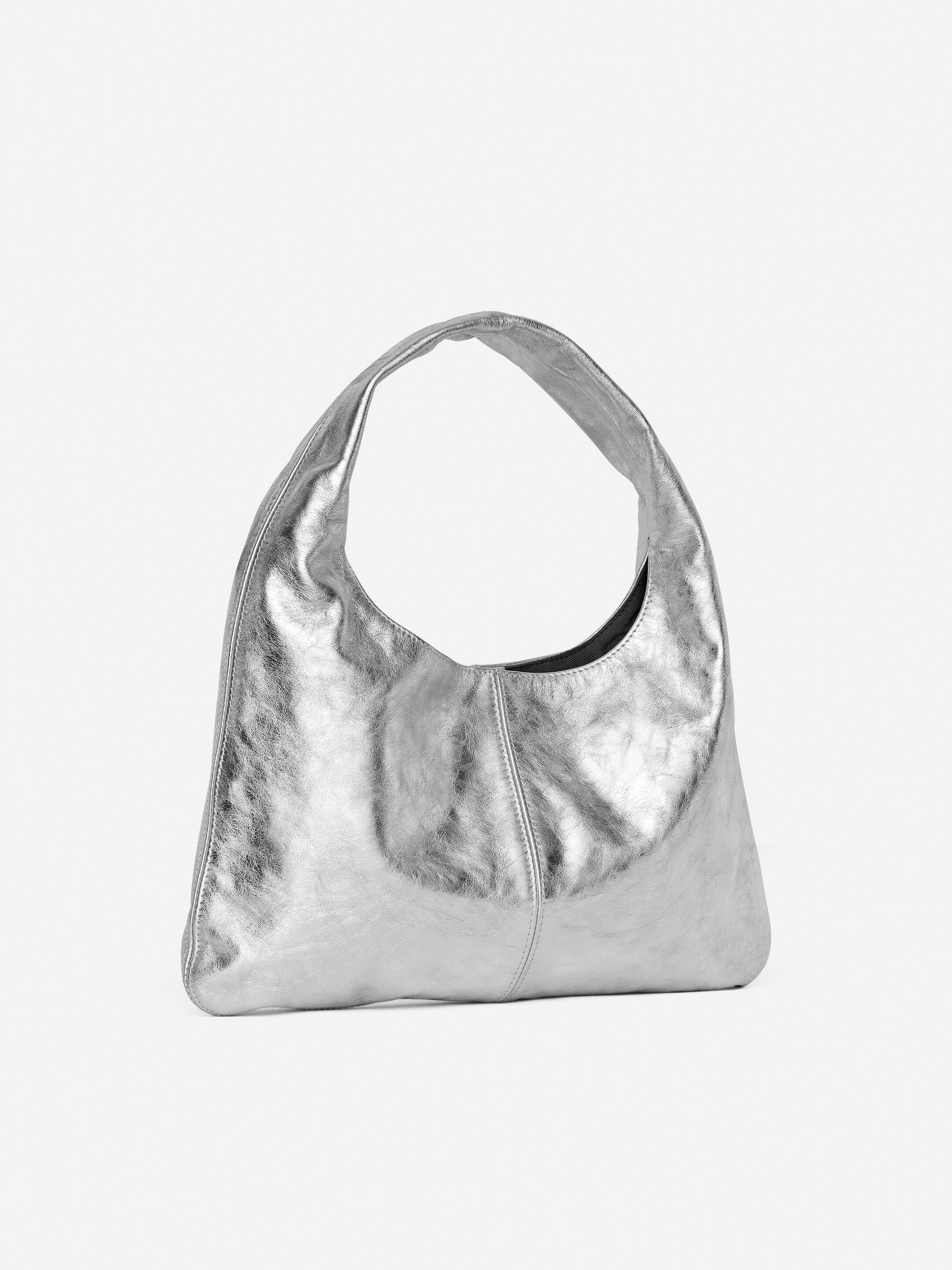 Grotere afbeelding bekijken: Soepele leren tas - Zilver - DAMES | H&M NL 2