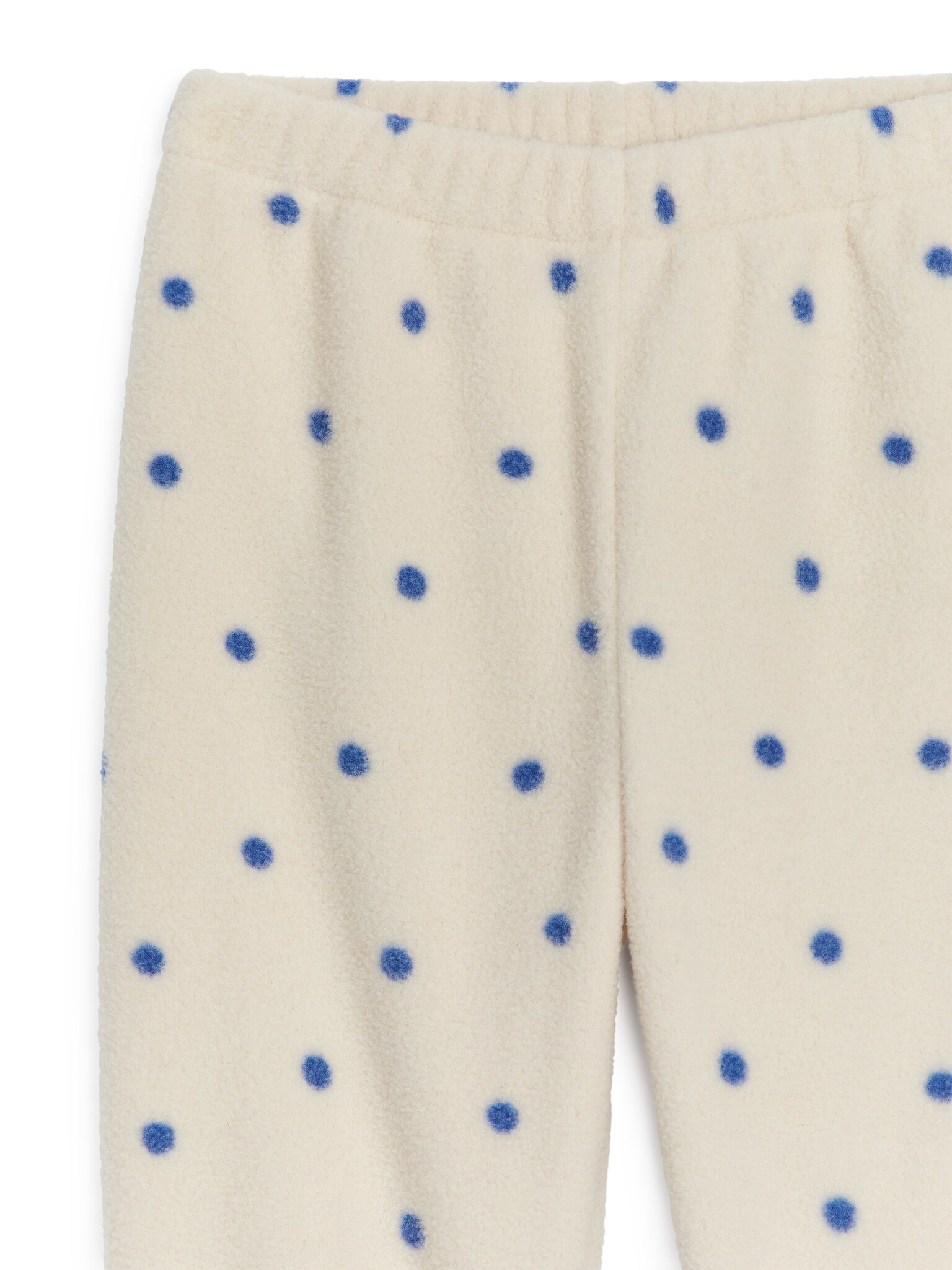 Fleece-Jogginghose - Weiß/Blau - 2