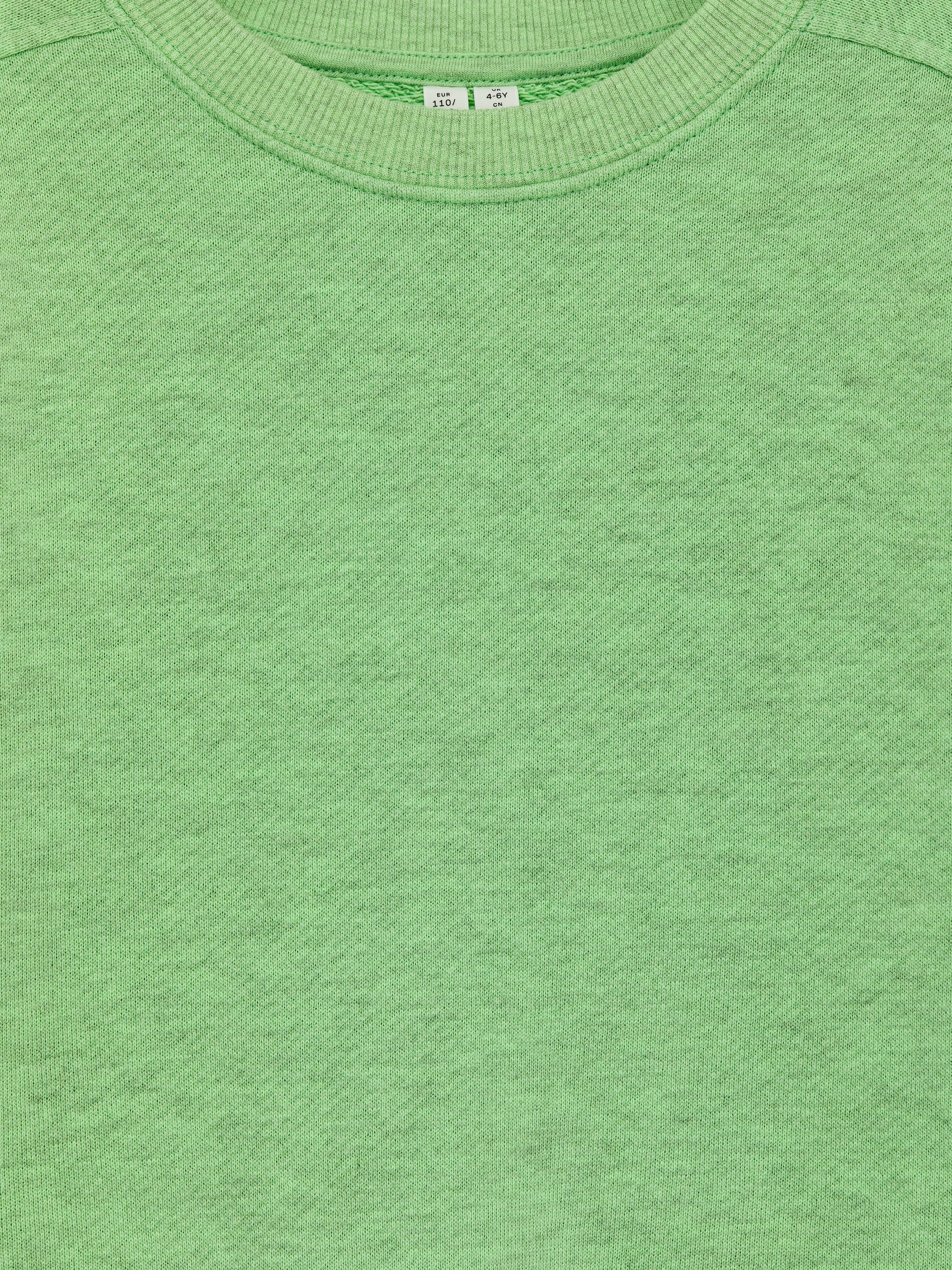 Heavyweight Sweatshirt - Green Melange - Regular fit - Children - StillMedia/DescriptiveDetail - 1