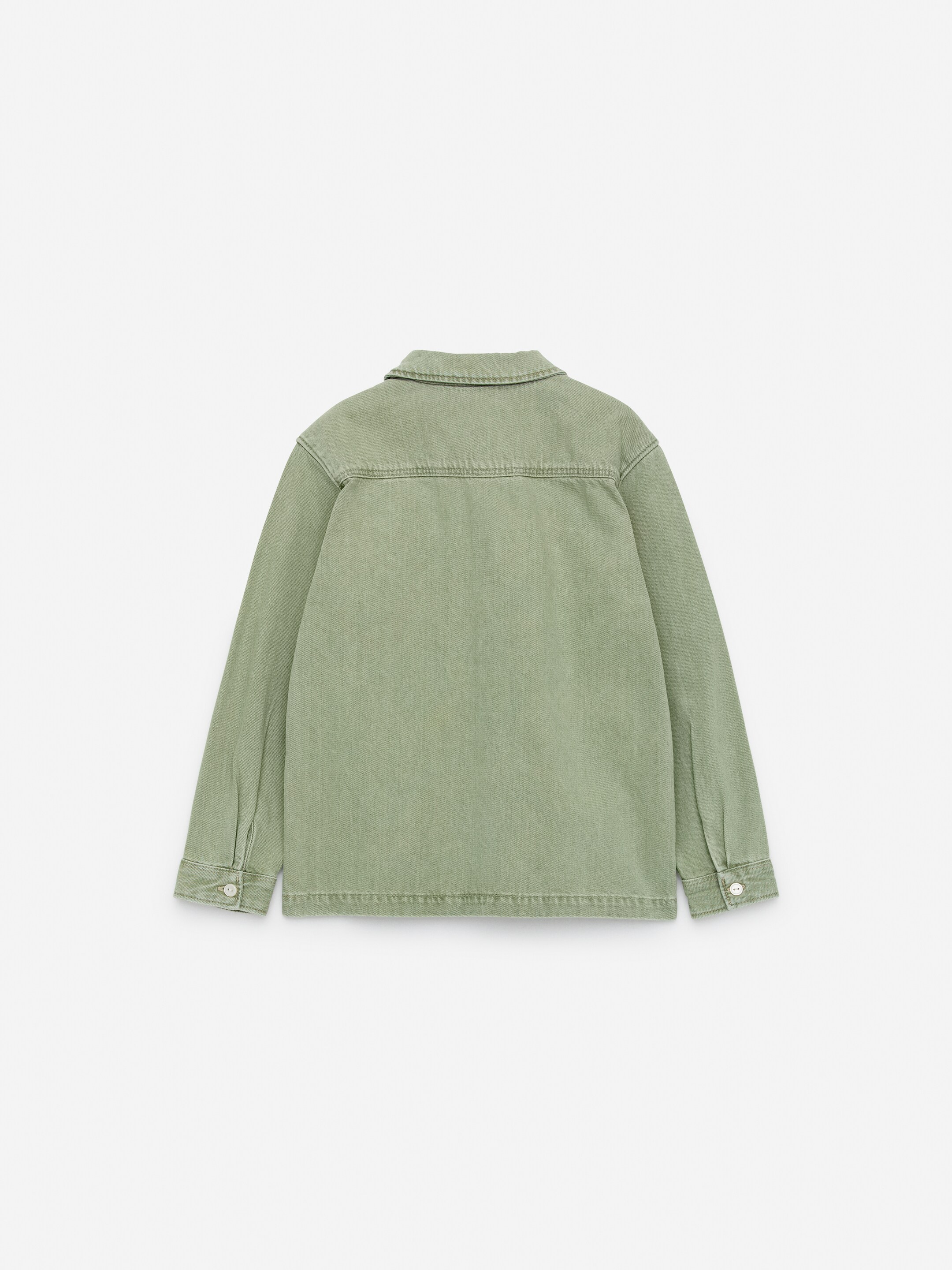 Ver imagem maior: Camisa-casaco de ganga lavada - Verde - CRIANÇA | H&M PT 2