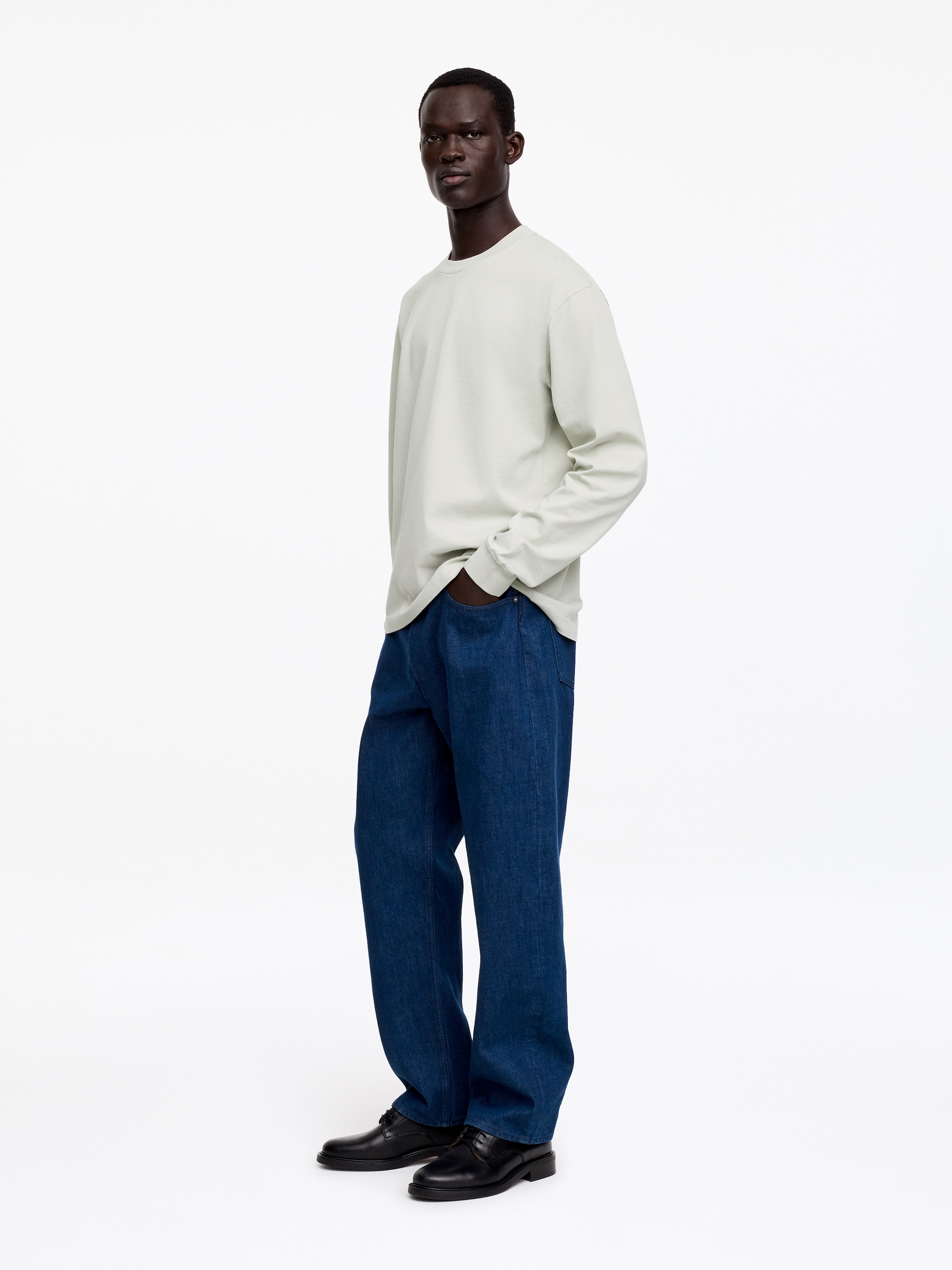 T-shirt à manches longues - Vert sauge clair - Regular fit - Homme - StillMedia/Lookbook - 2