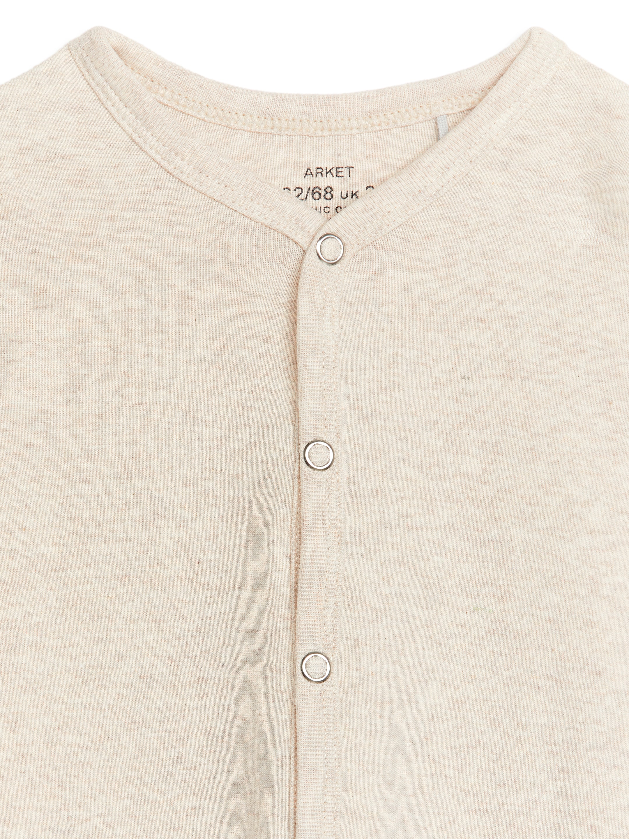 View larger image: All-in-One Pyjama Set of 2 - White/Oat - Kids | H&M GB 4