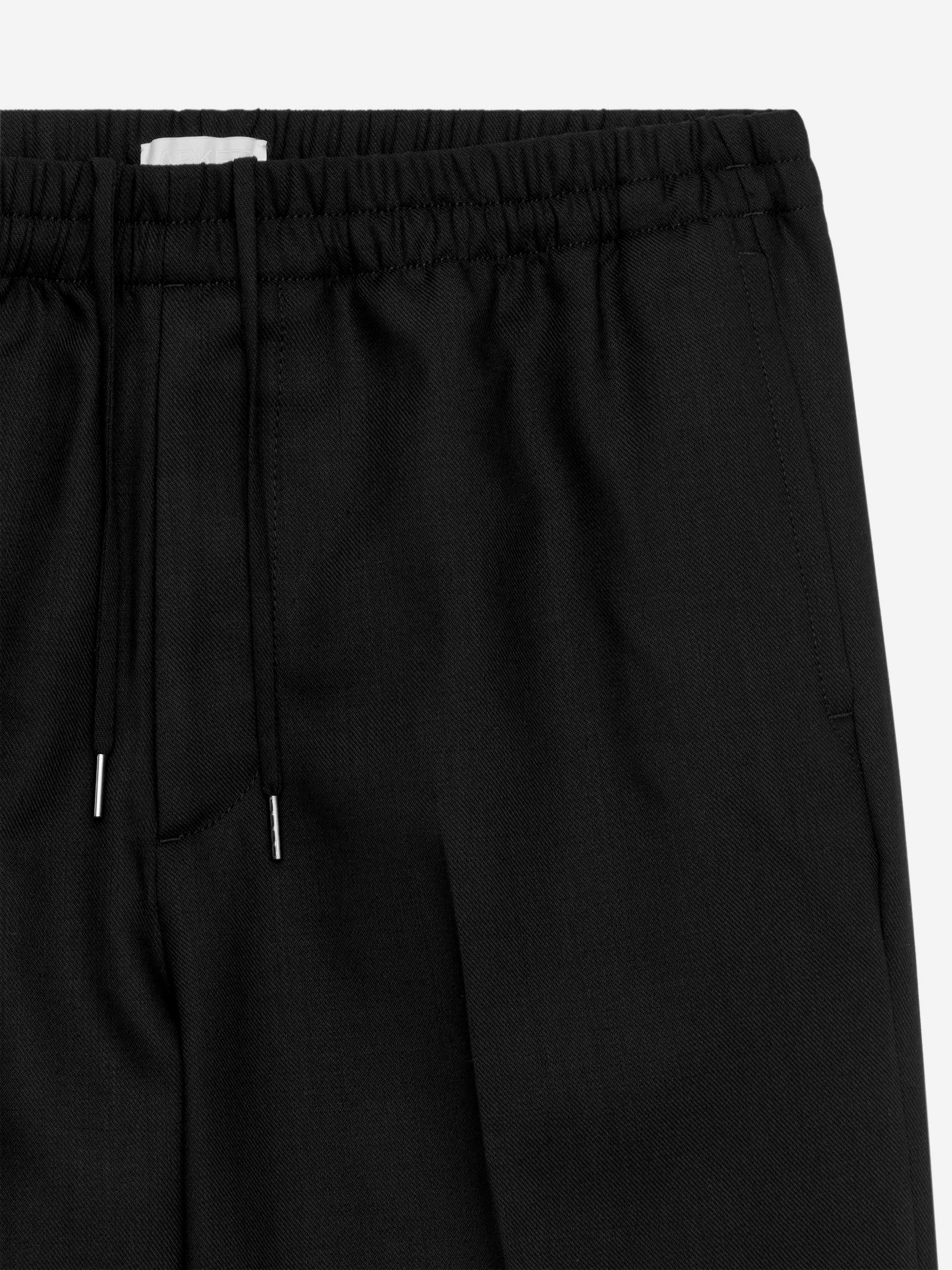 Loose-Fit Wool Trousers - Black - Loose fit - Men - StillMedia/DescriptiveDetail - 3
