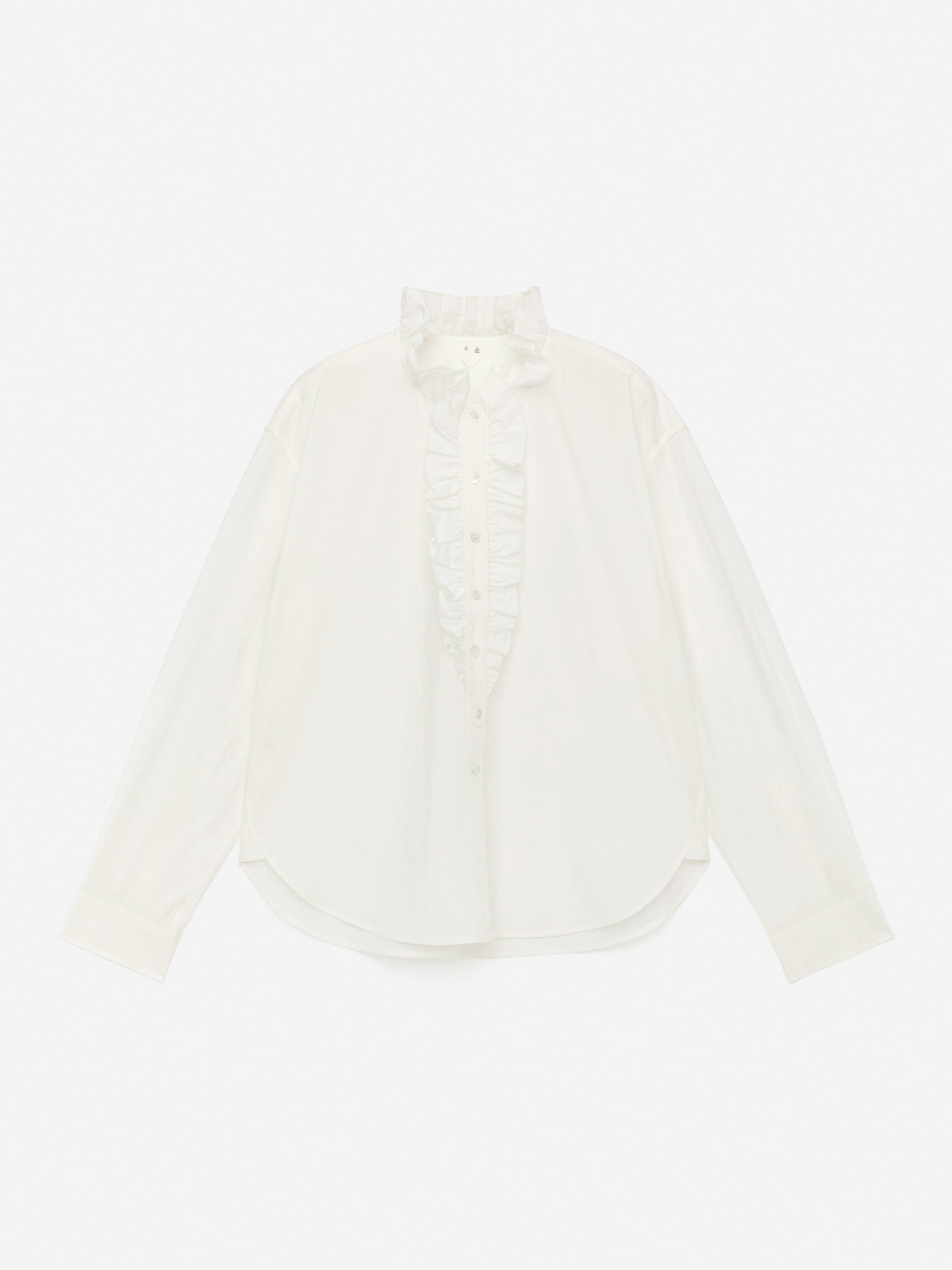 Rüschenbluse - Cremeweiß