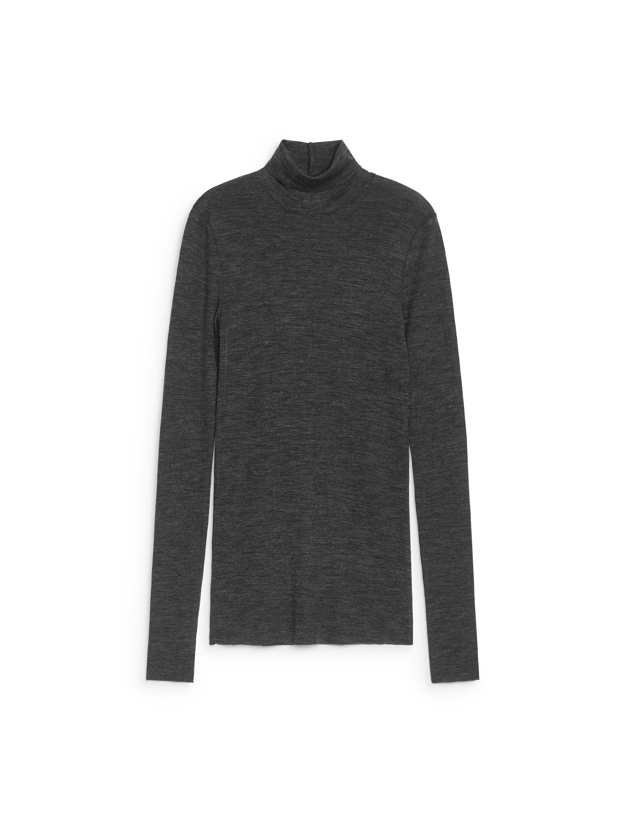 Grösseres Bild ansehen: Rollkragenoberteil aus Wolle - Dunkelgrau - DAMEN | H&M CH 1