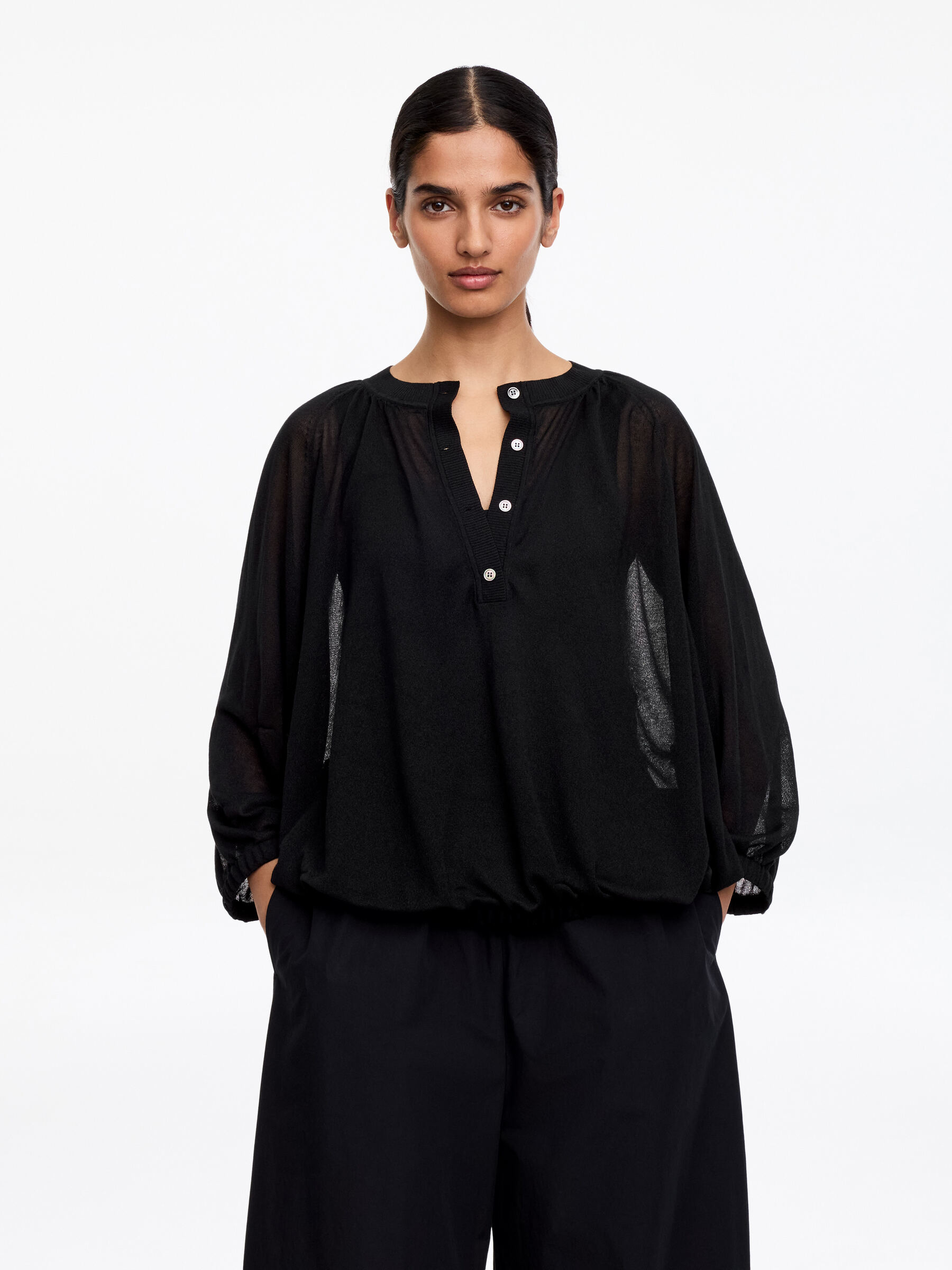 Sheer Knit Top-#272627-18668