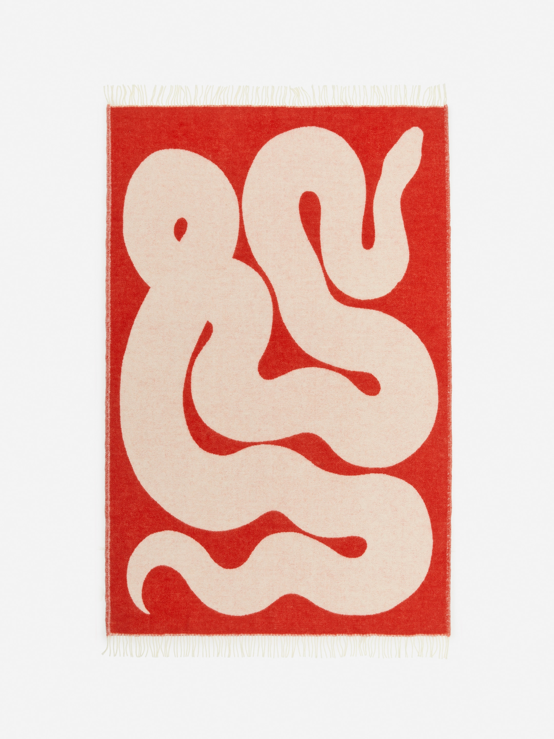 Wolldecke von Klippan - Weiß/Rot - Haushaltswaren - StillMedia/DescriptiveStillLife - 1