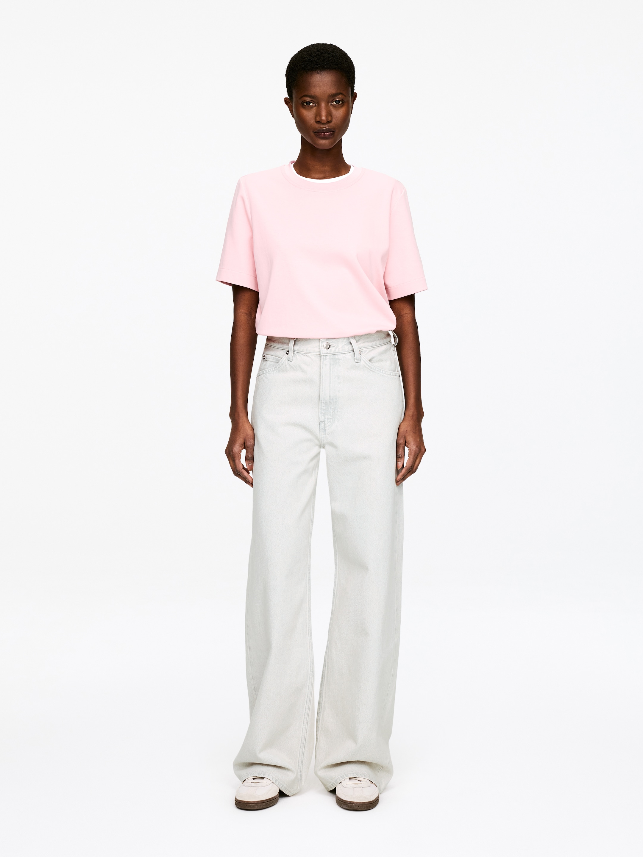 Agrandir l'image: Jean évasé LUPINE - Blanc cassé - FEMME | H&M BE 1