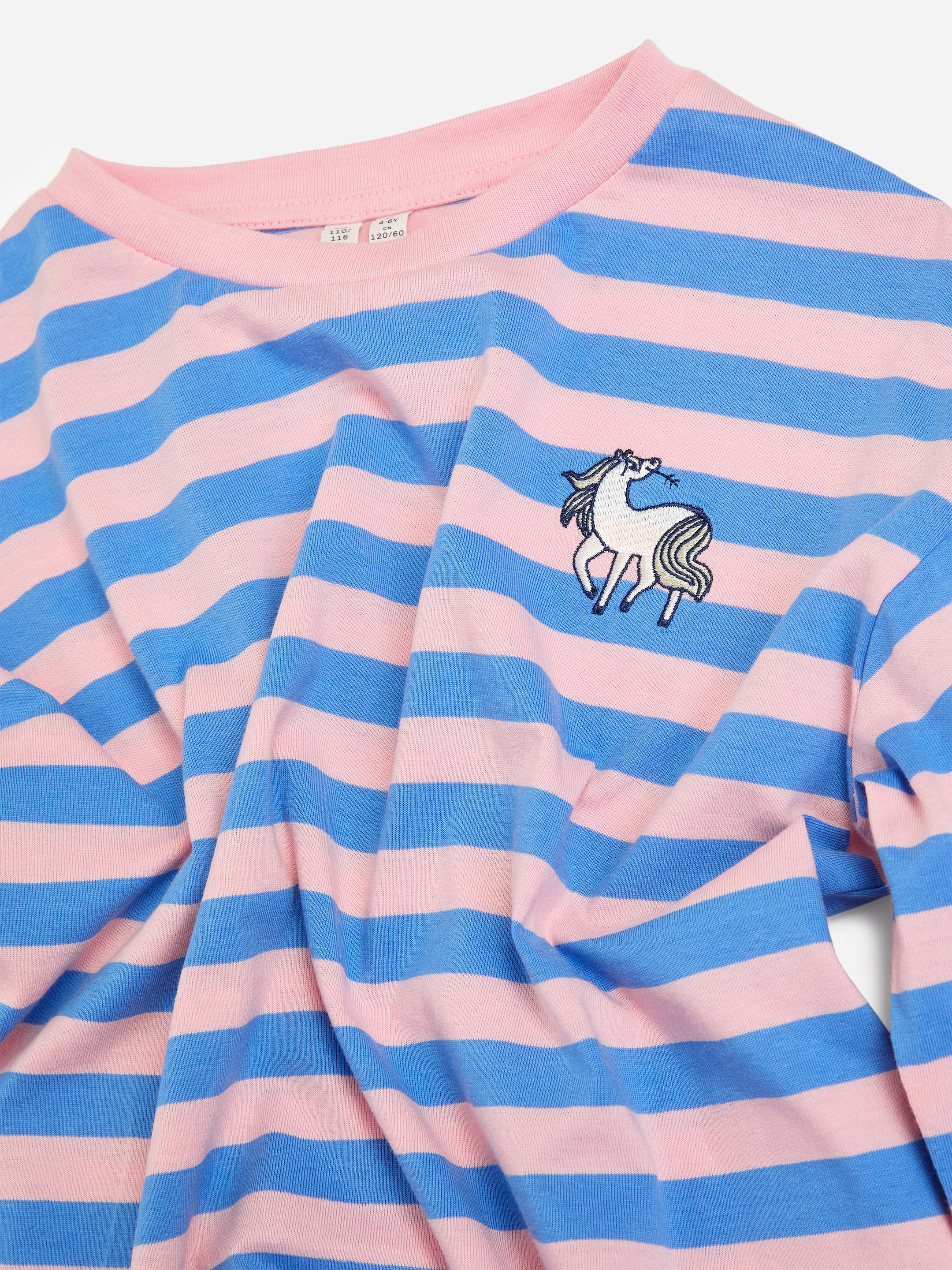 Luźny T-shirt - Różowy/Niebieski - Fason swobodny - children - StillMedia/DescriptiveDetail - 1
