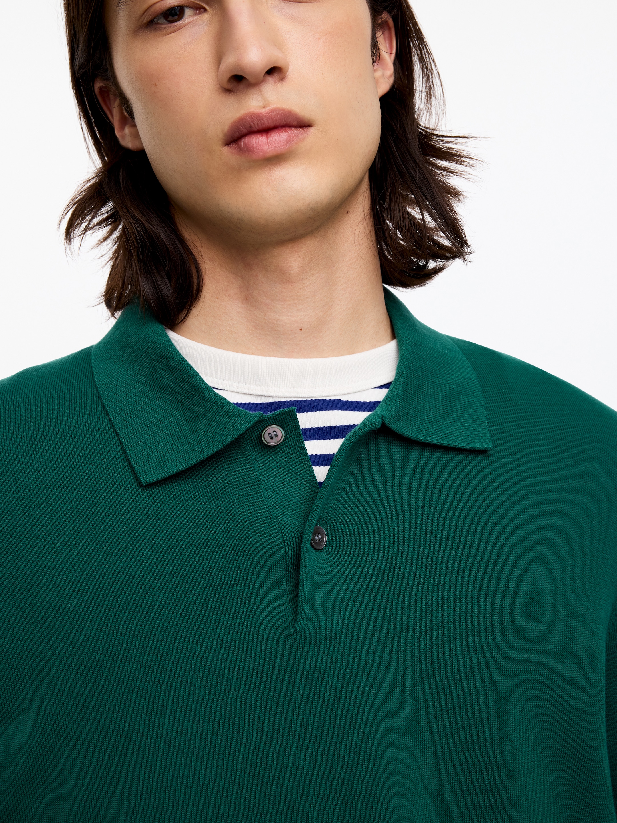 Polo en maille fine - Vert vif - Regular fit - Homme - StillMedia/Lookbook - 2