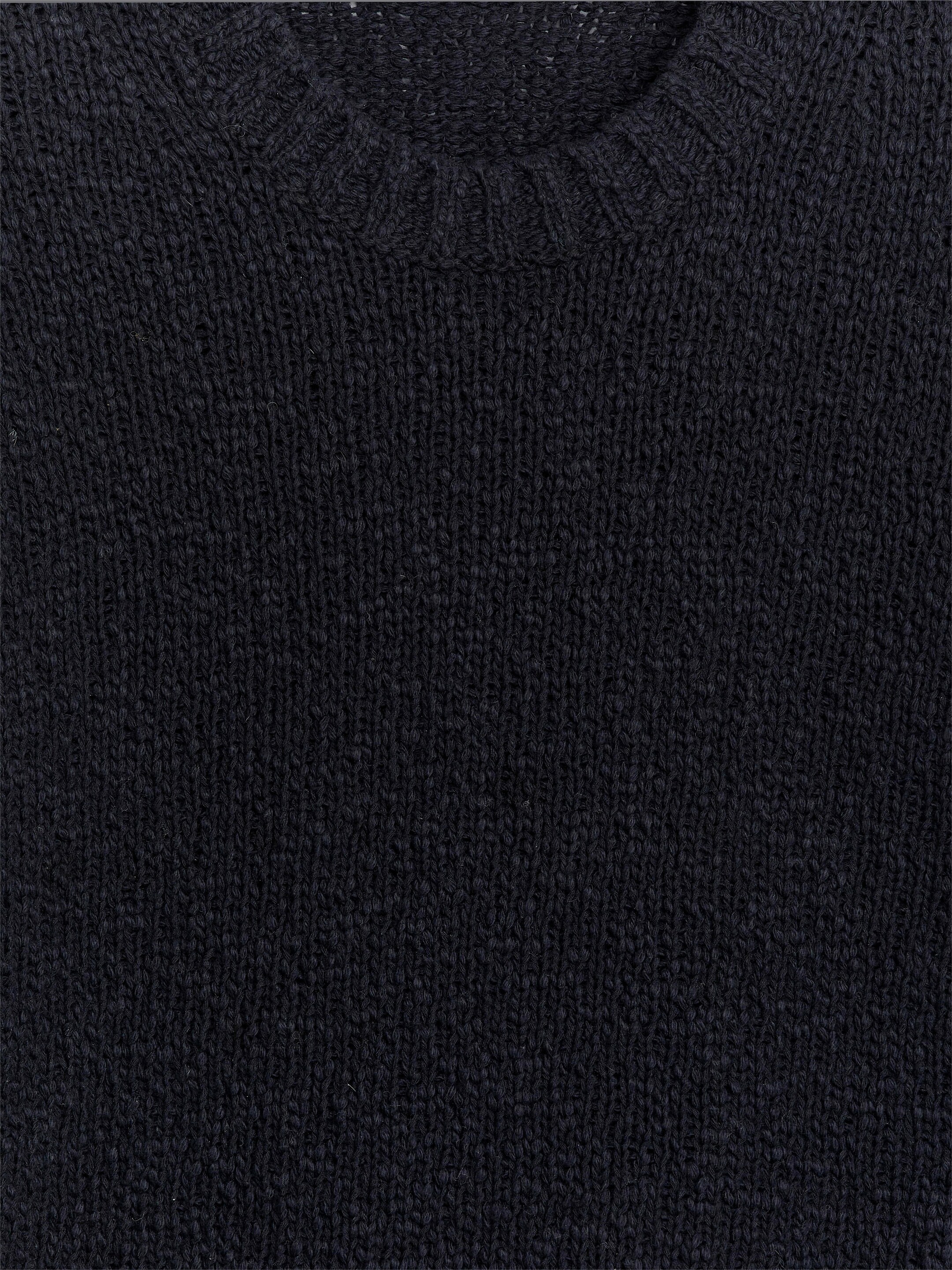 Visa större bild: Tröja i bandgarn - Off-black - HERR | H&M FI 2