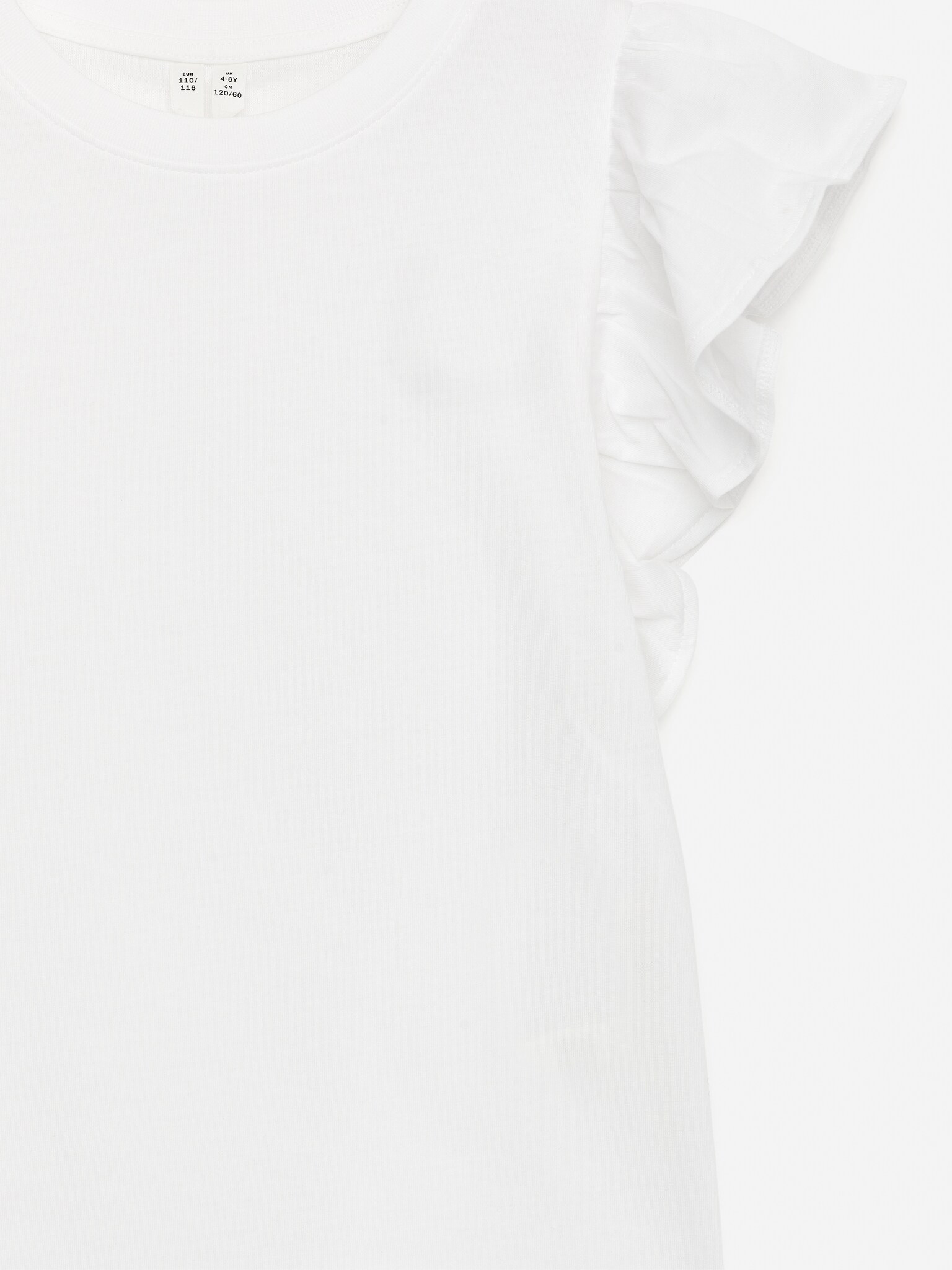Frill Top - White/Dark Blue/White - 3