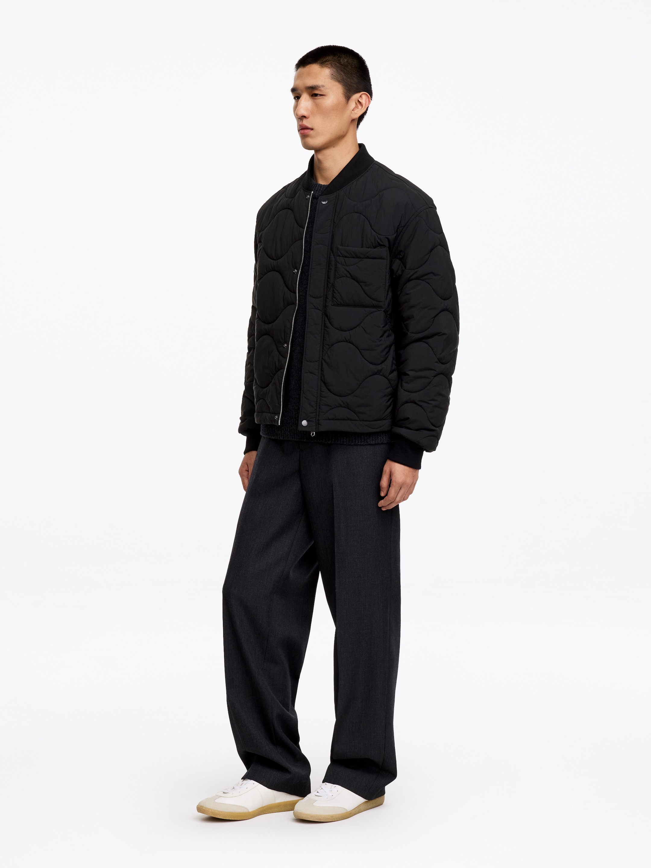 2-in-1 Quilted Liner Jacket - Black - Regular fit - men - StillMedia/Lookbook - 2