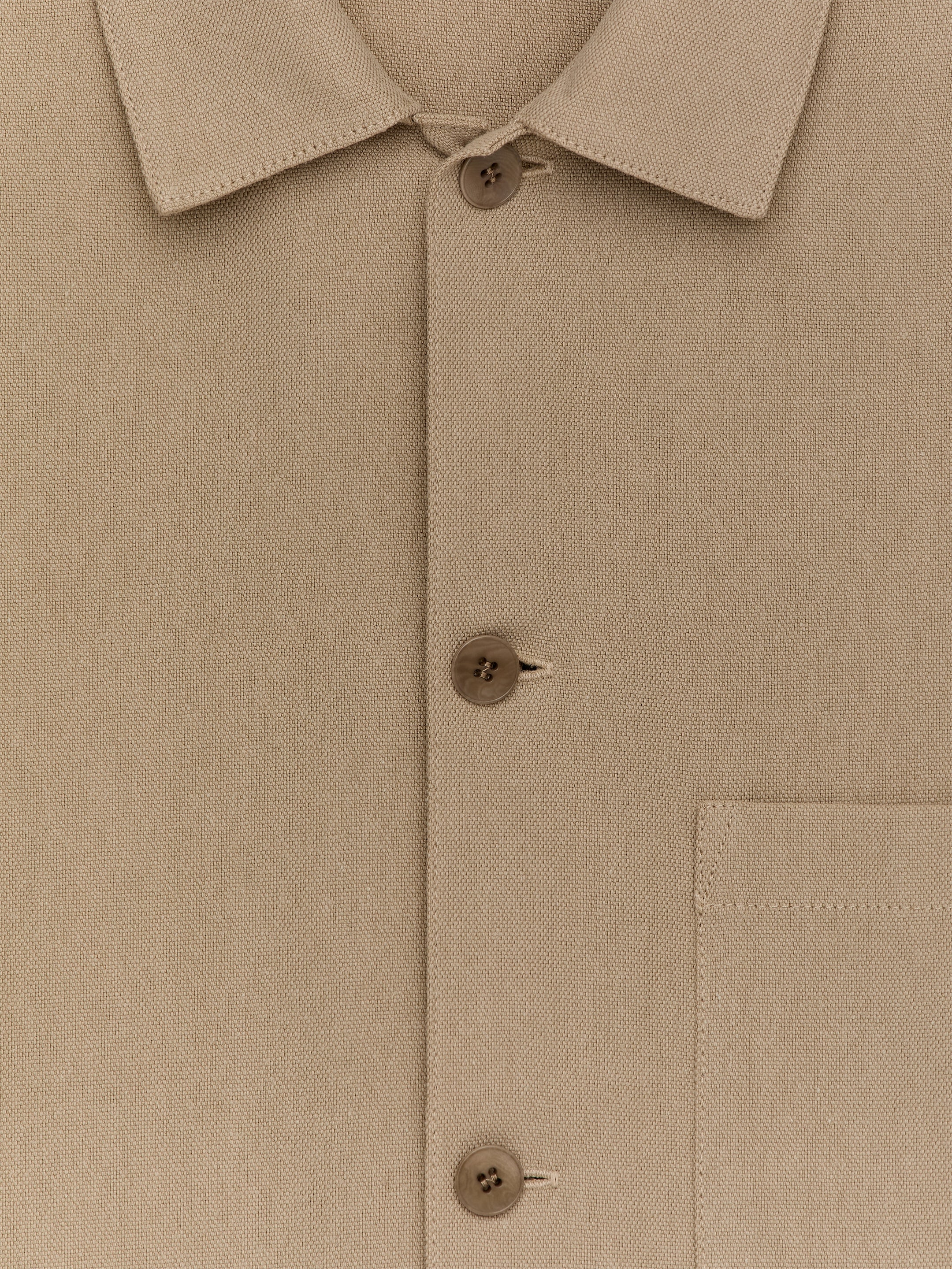 Canvas-Overshirt aus einer Tencel-Mischung - Beige - Relaxed Fit - Herren - StillMedia/DescriptiveStillLife - 2