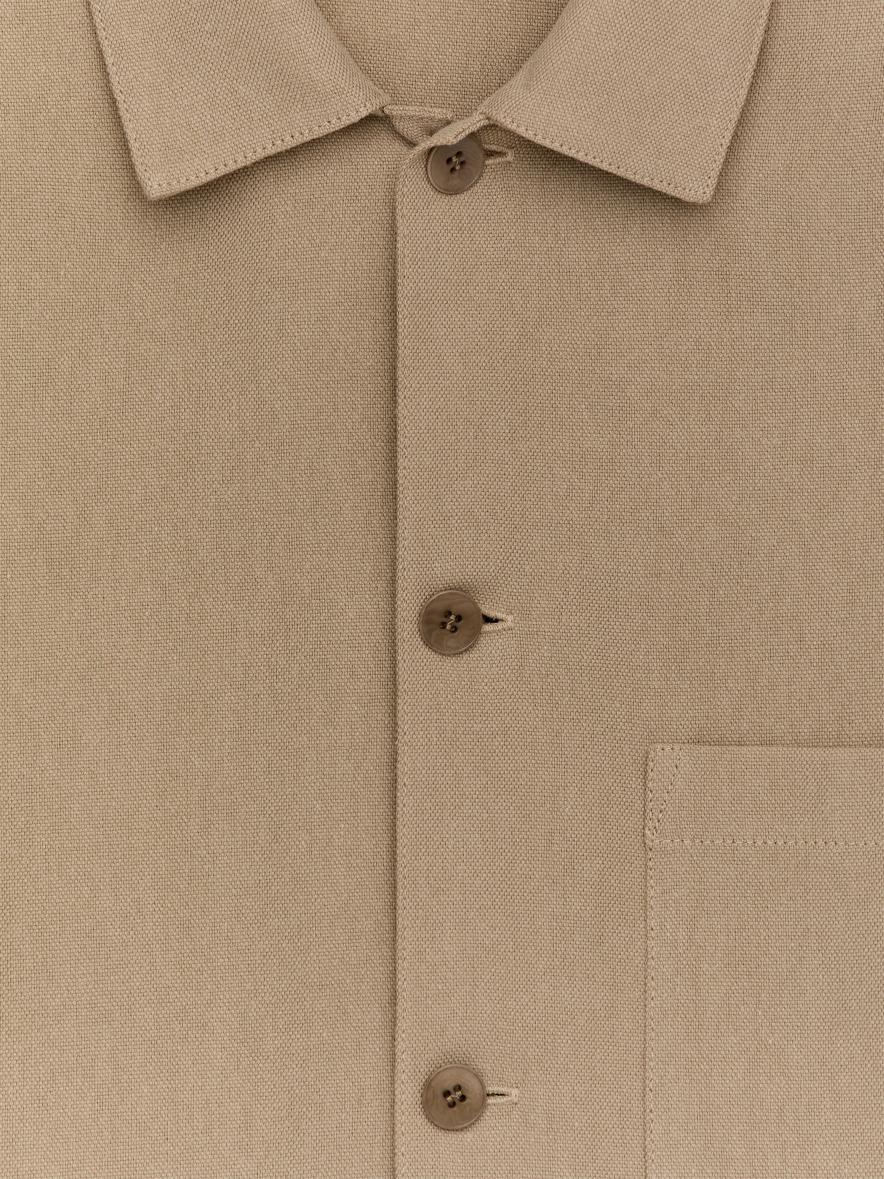 Surchemise en toile en mélange Tencel - Beige - Relaxed fit - Homme - StillMedia/DescriptiveStillLife - 2