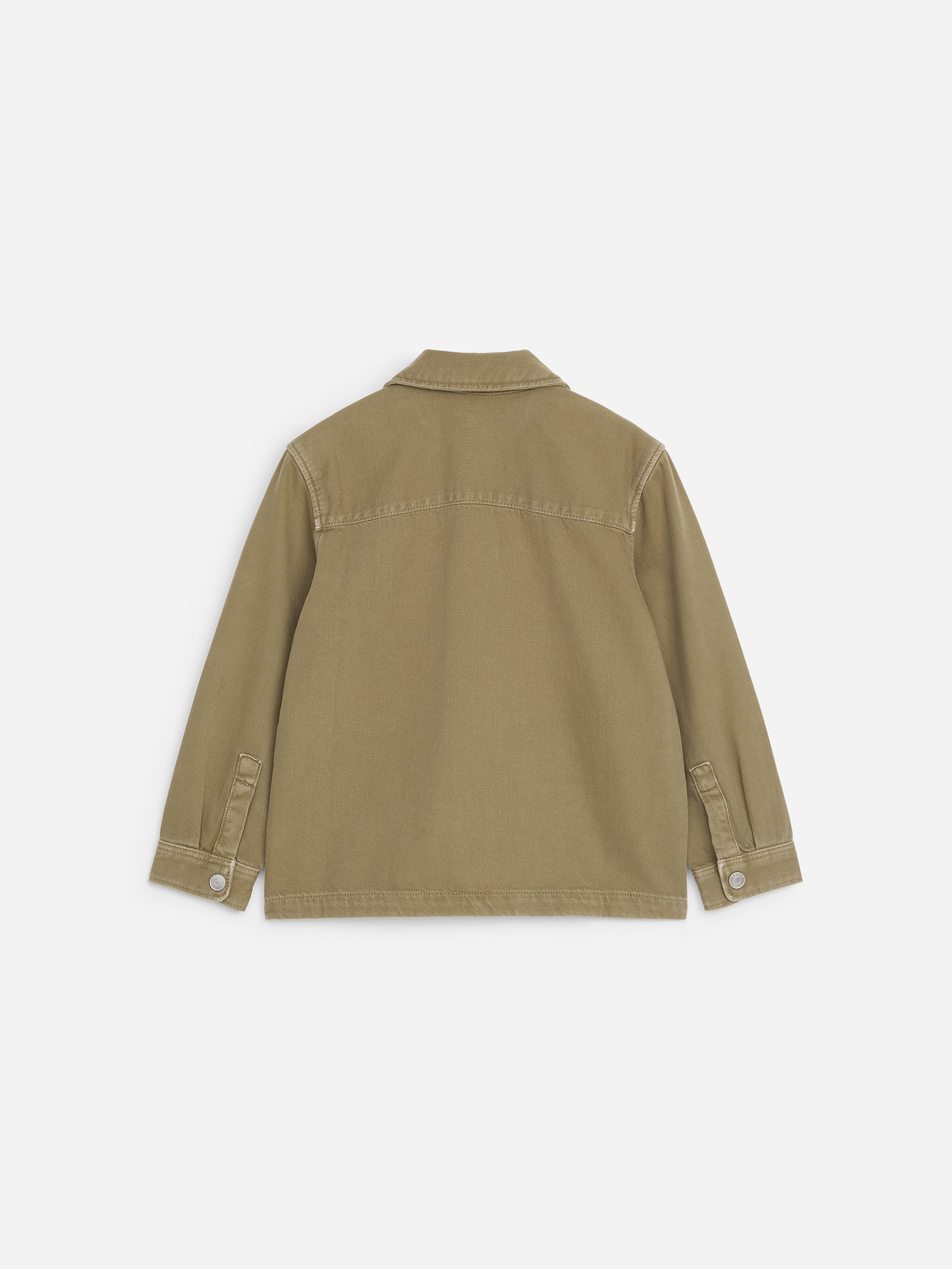 Roomy Denim Overshirt - Khaki Green - Regular fit - children - StillMedia/DescriptiveStillLife - 2