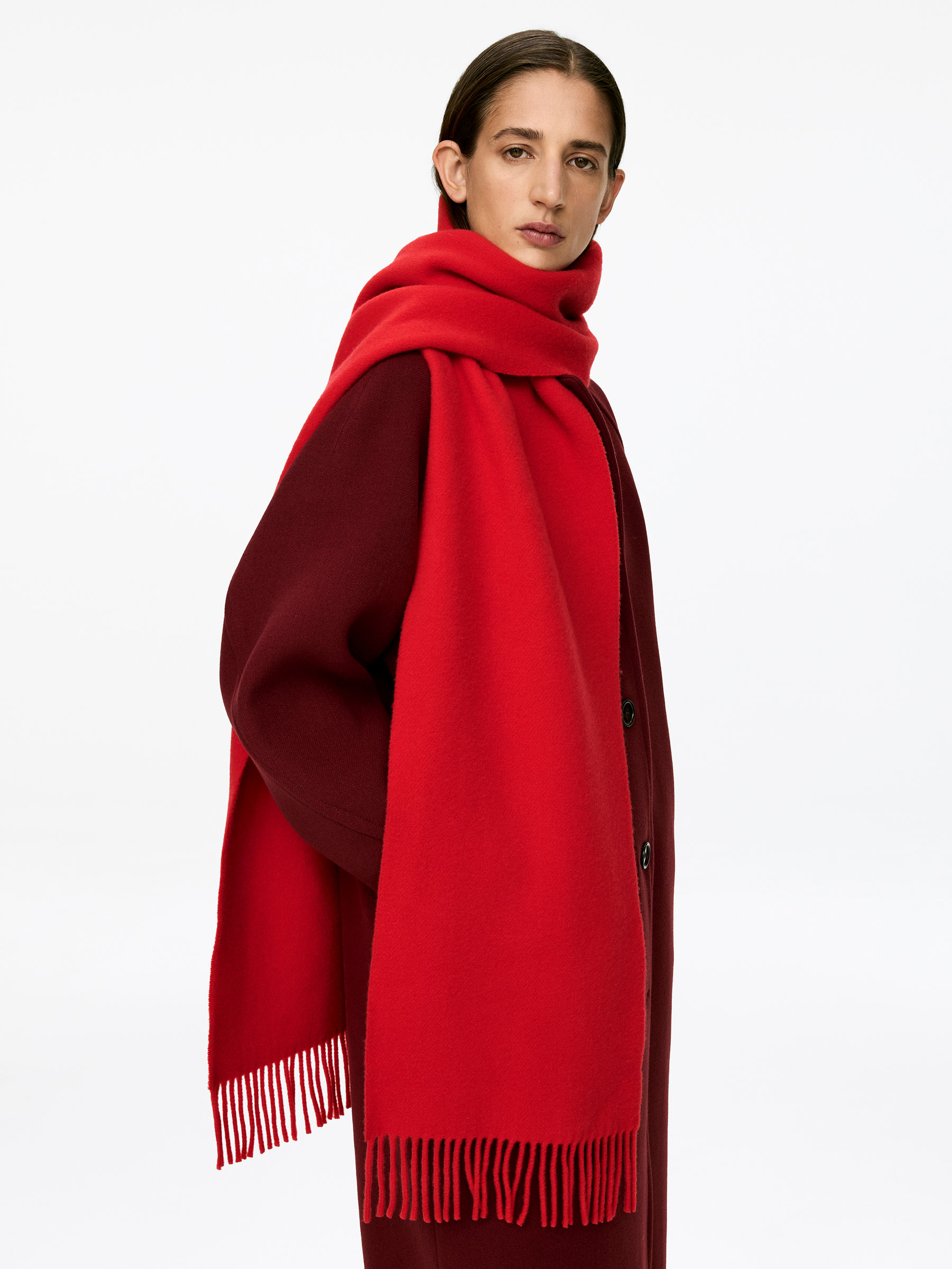 Wool Scarf - Red - Women - StillMedia/Lookbook - 4