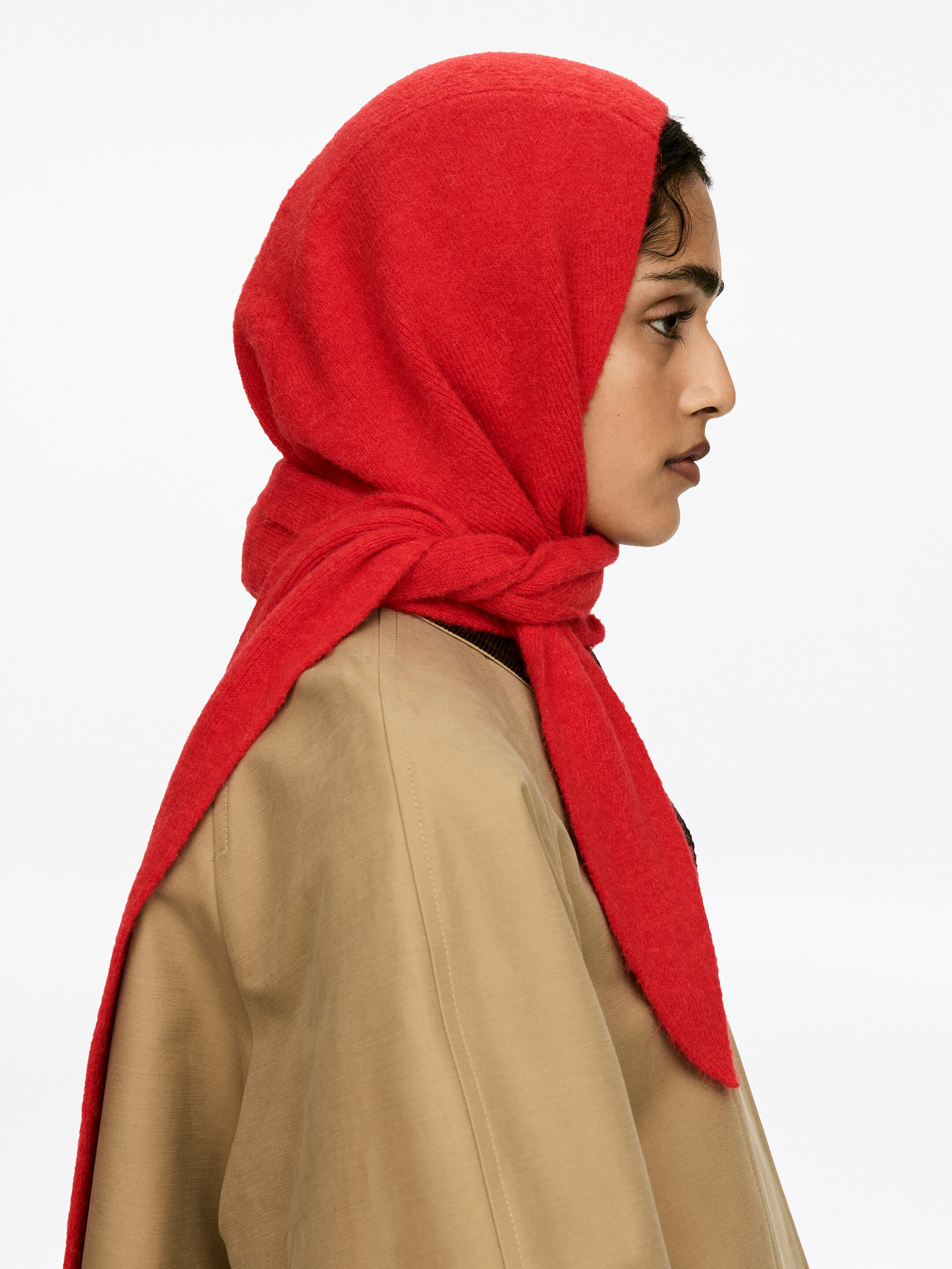 Größeres Bild ansehen: Balaclava aus Alpakawolle und Wolle - Rot - Ladies | H&M DE 1