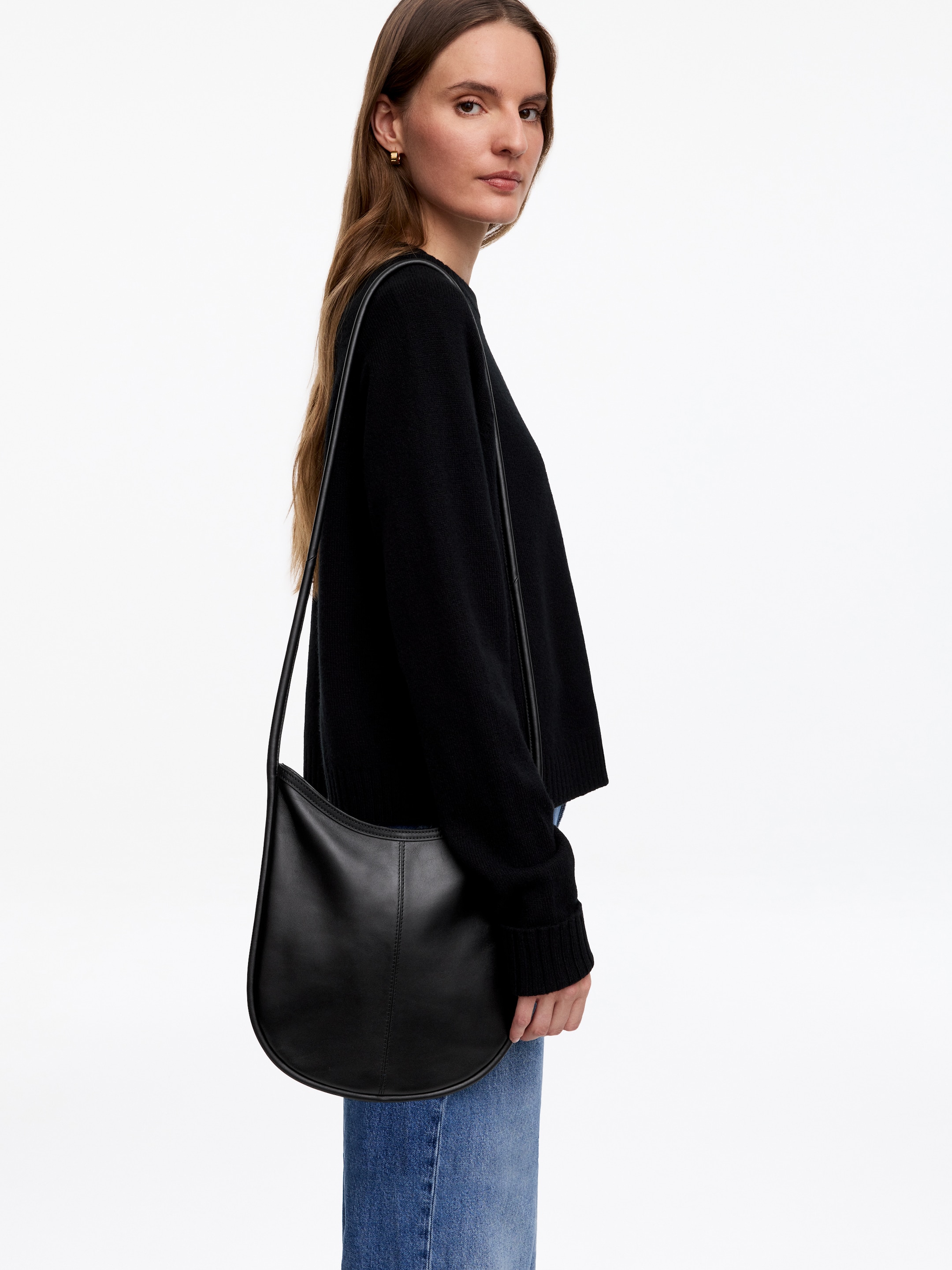 Crescent Crossbody Bag - Black - Women - StillMedia/Lookbook - 4