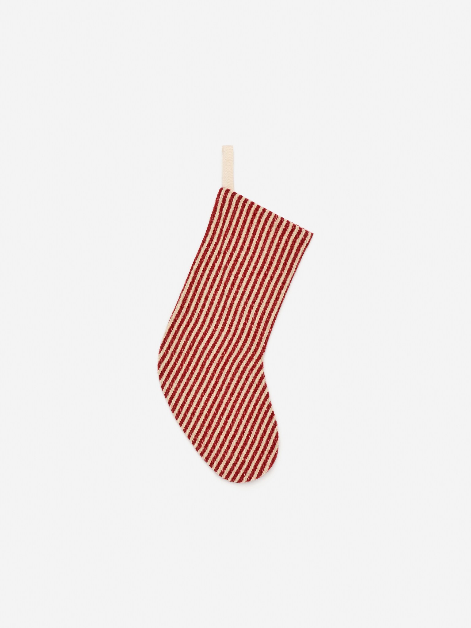 Kerstsok - Rood/gebroken wit