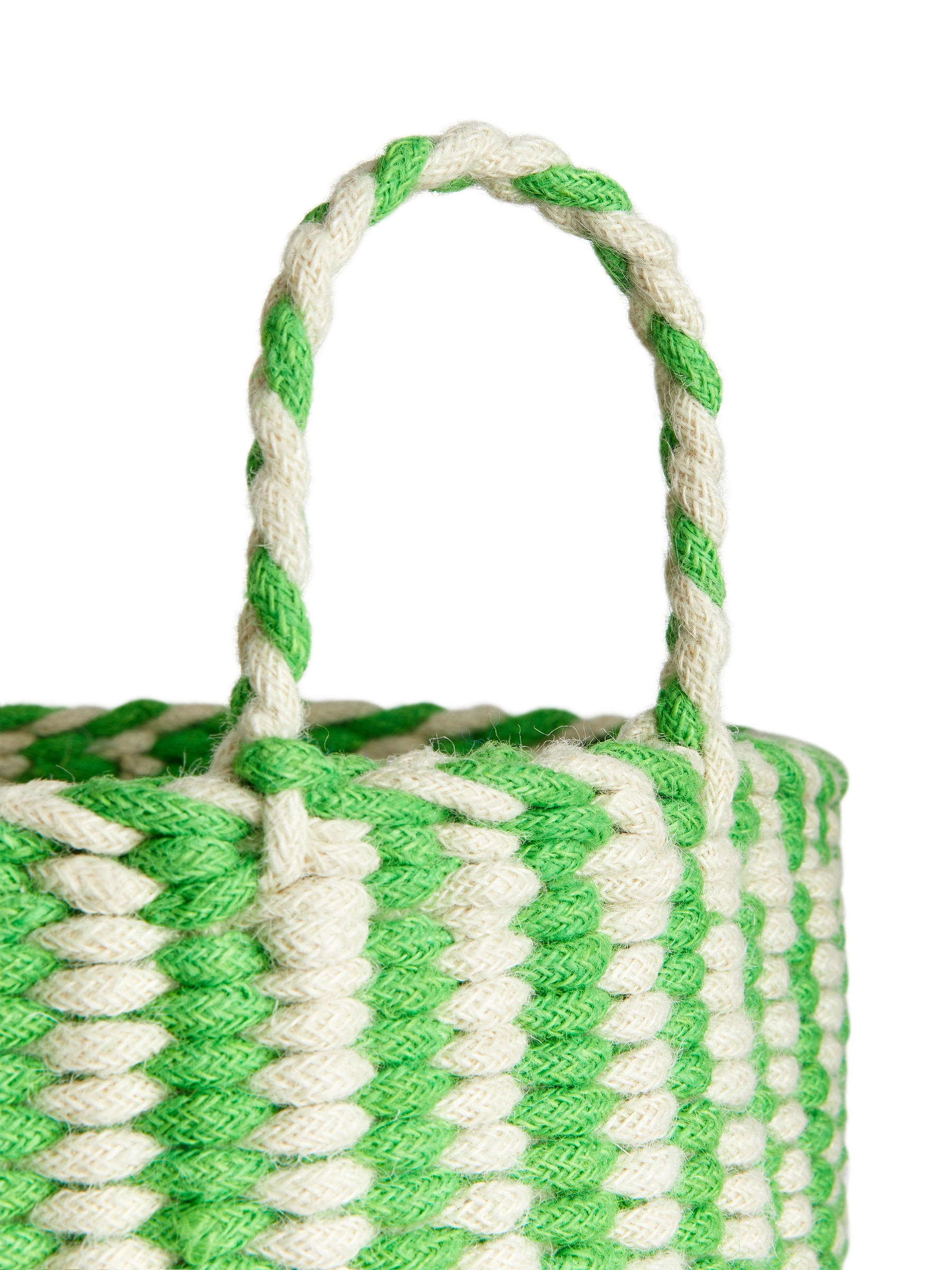 Aufbewahrungskorb, 41 cm - Grün/Cremeweiß - Haushaltswaren - StillMedia/DescriptiveDetail - 1