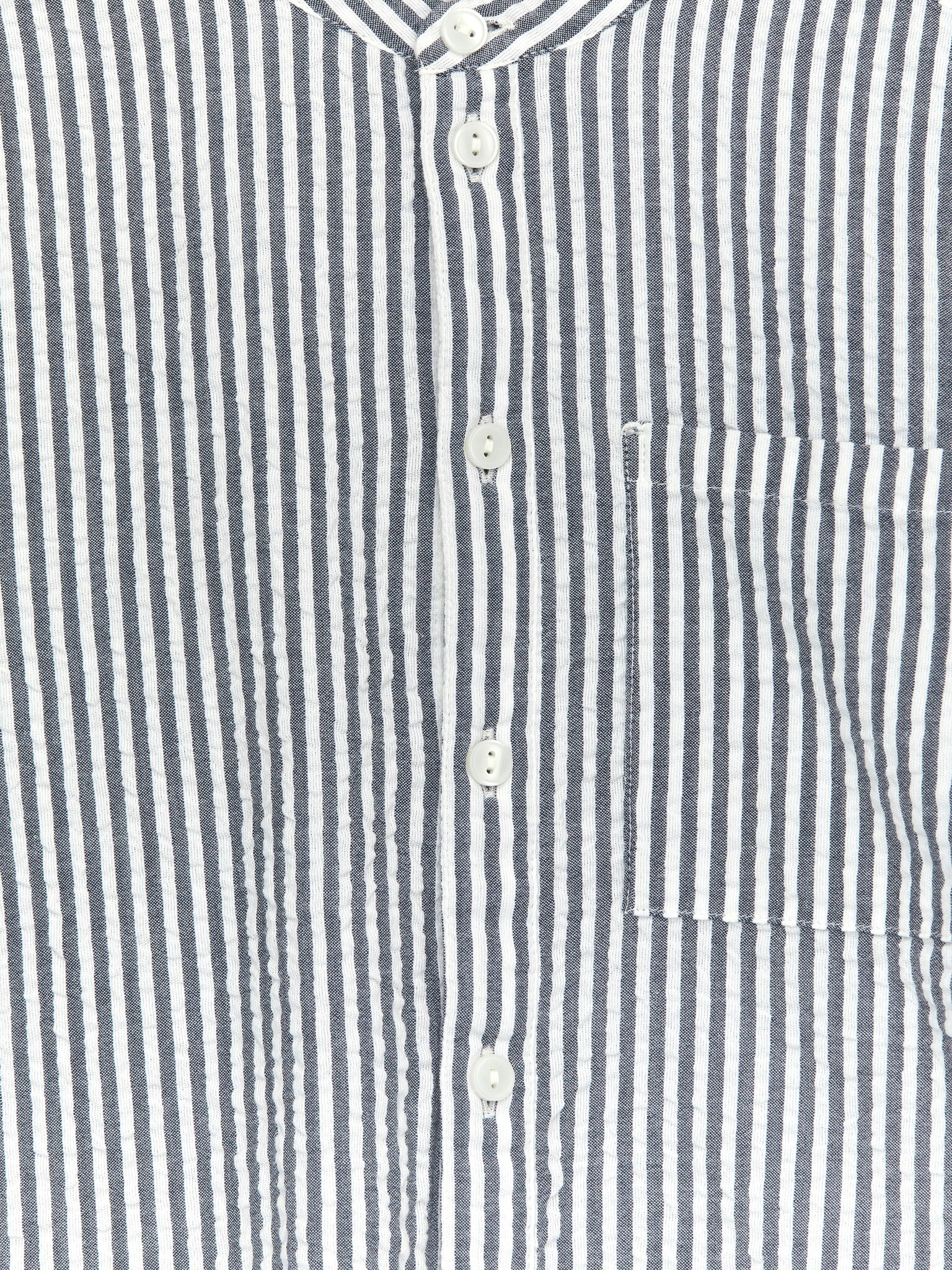 Seersucker ing - Kék/Fehér - 2