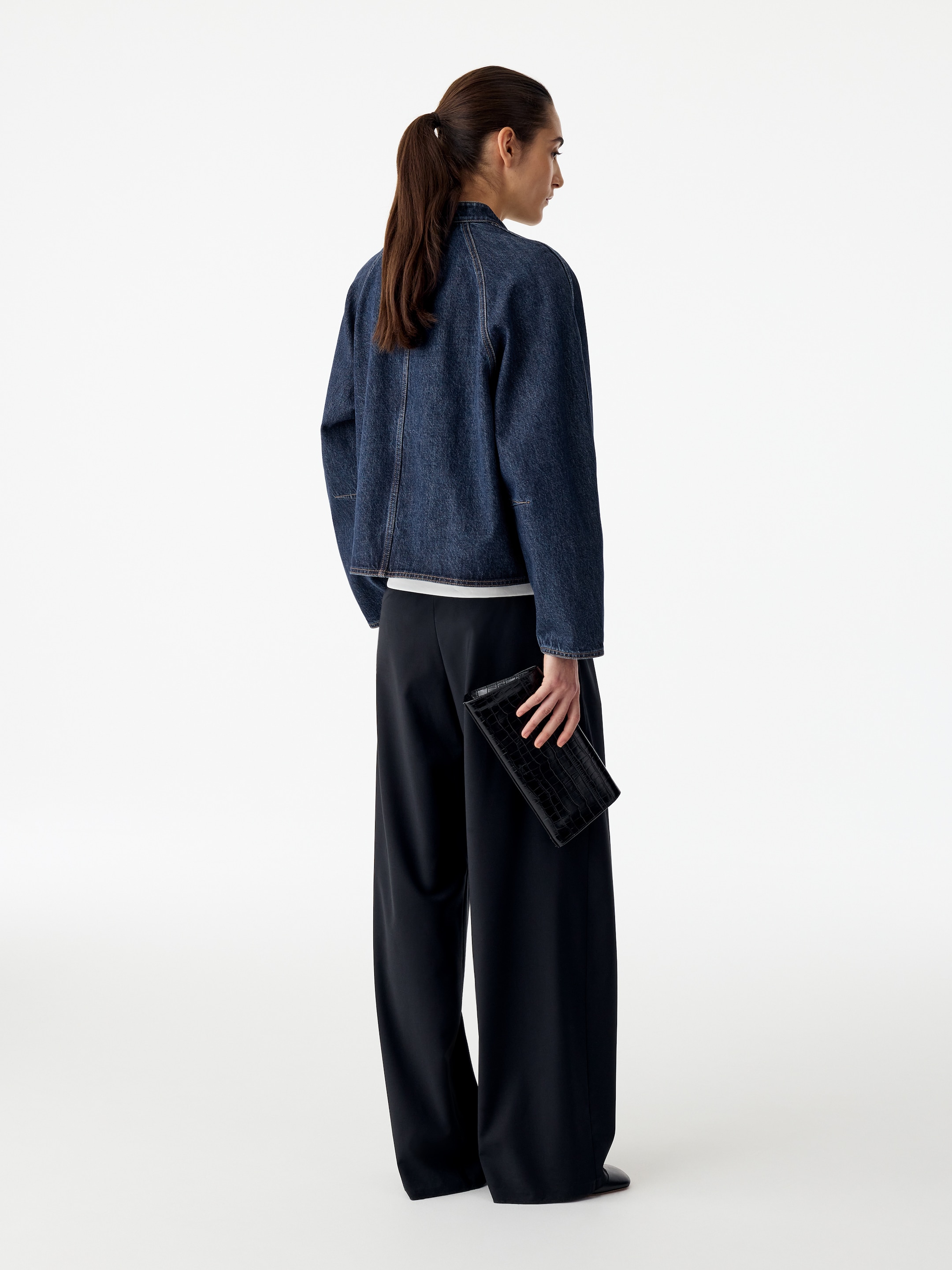 Sobrecamisa denim - Azul oscuro - Corte estándar - women - StillMedia/Lookbook - 3