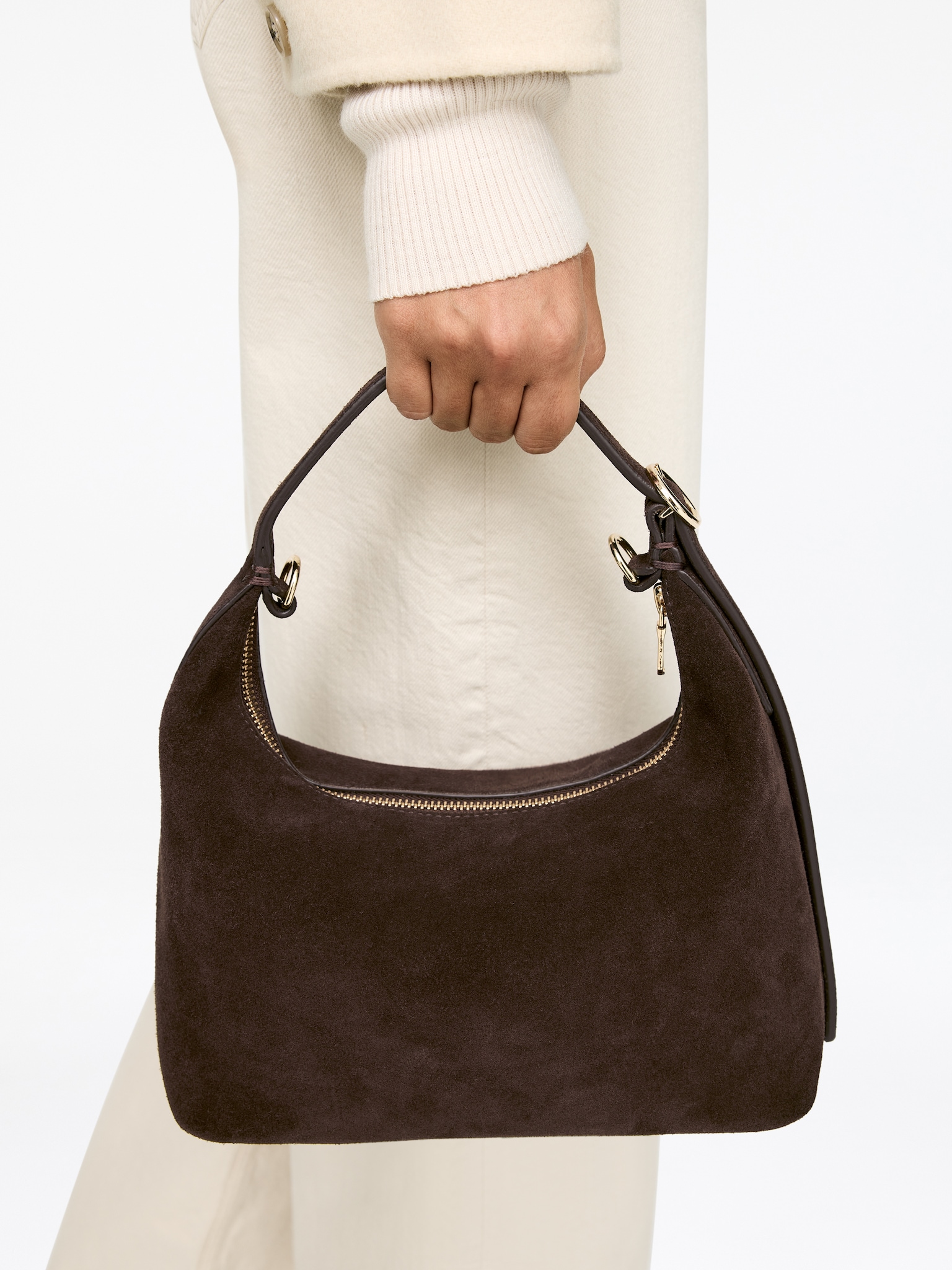 Suede Bag - Dark Brown/Brown/Brown/Khaki Green/Beige - 5