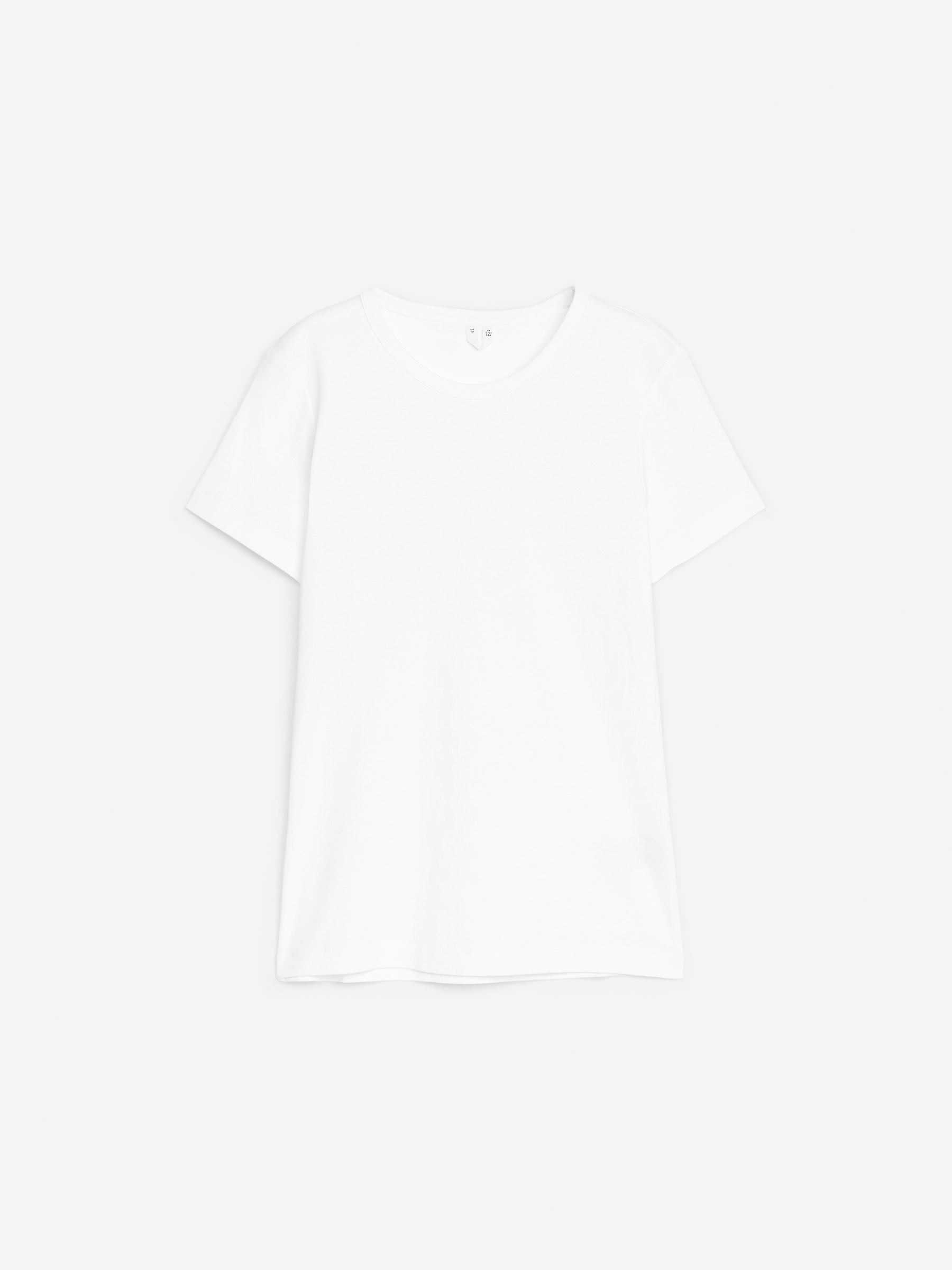 T-shirt med figurnära passform-#FFFFFF-12561