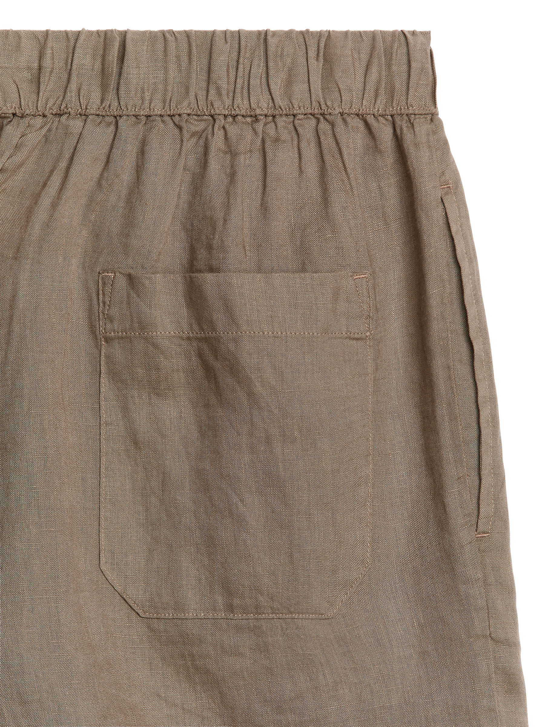 Linen Shorts - Mole - Loose fit - Men - StillMedia/DescriptiveDetail - 1