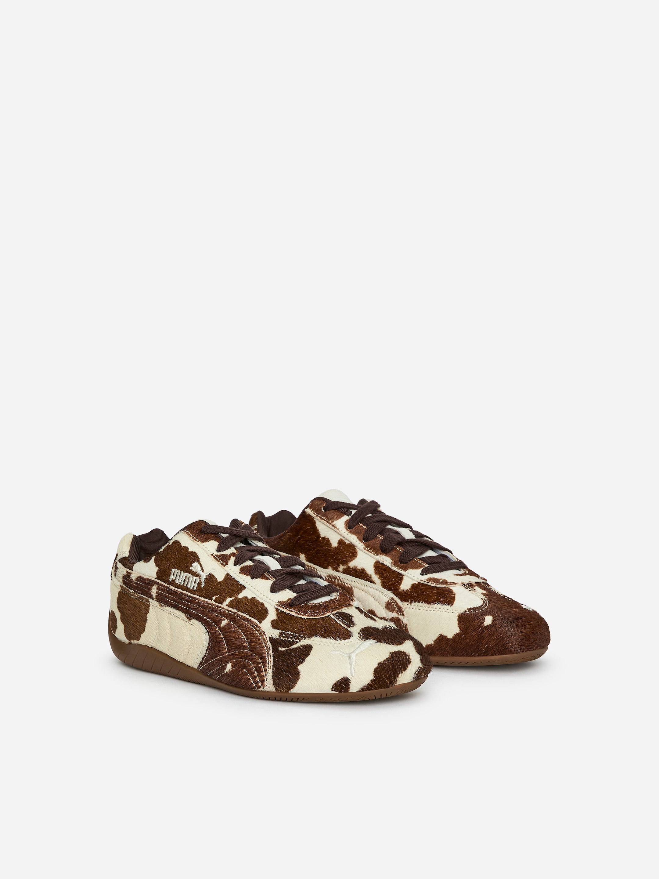 Puma Speedcat Cow Print Trainers - Beige/Brown/Cowhide Print - Women - StillMedia/DescriptiveStillLife - 2