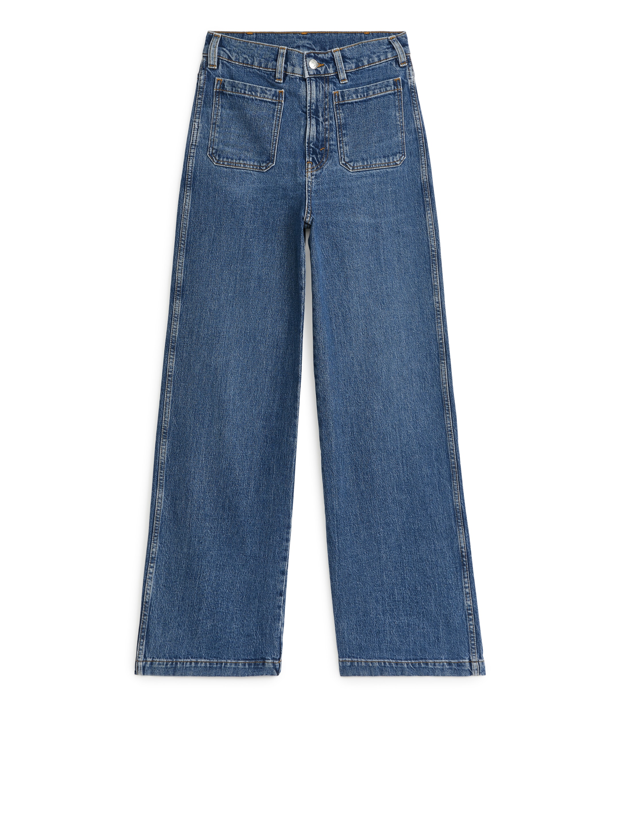 Zobacz większy obraz: Jeansy flared LUPINE - Niebieski - ONA | H&M PL 1