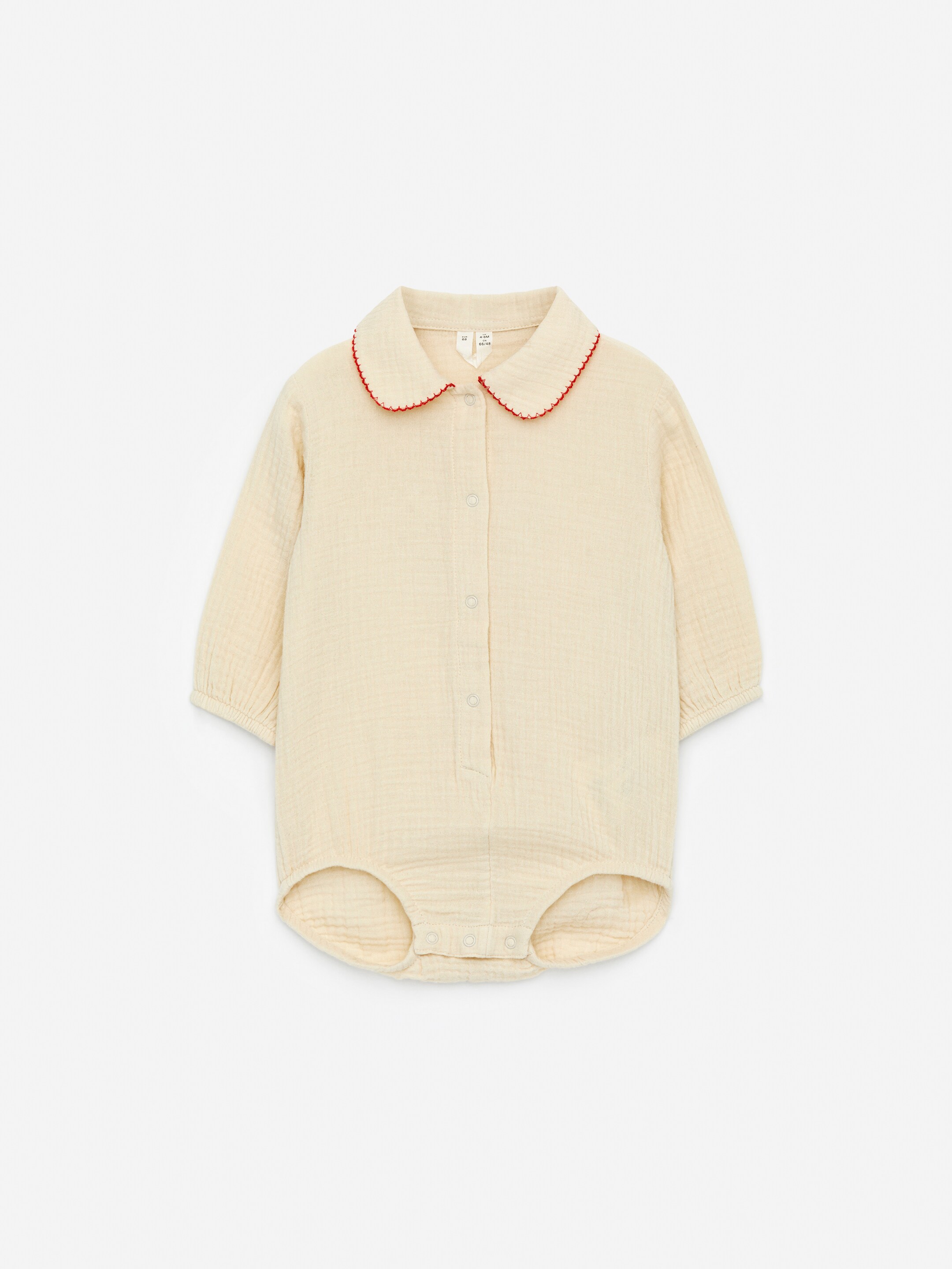 Größeres Bild ansehen: Strampler aus Baumwollmusselin - Cremeweiß - Kids | H&M DE 1