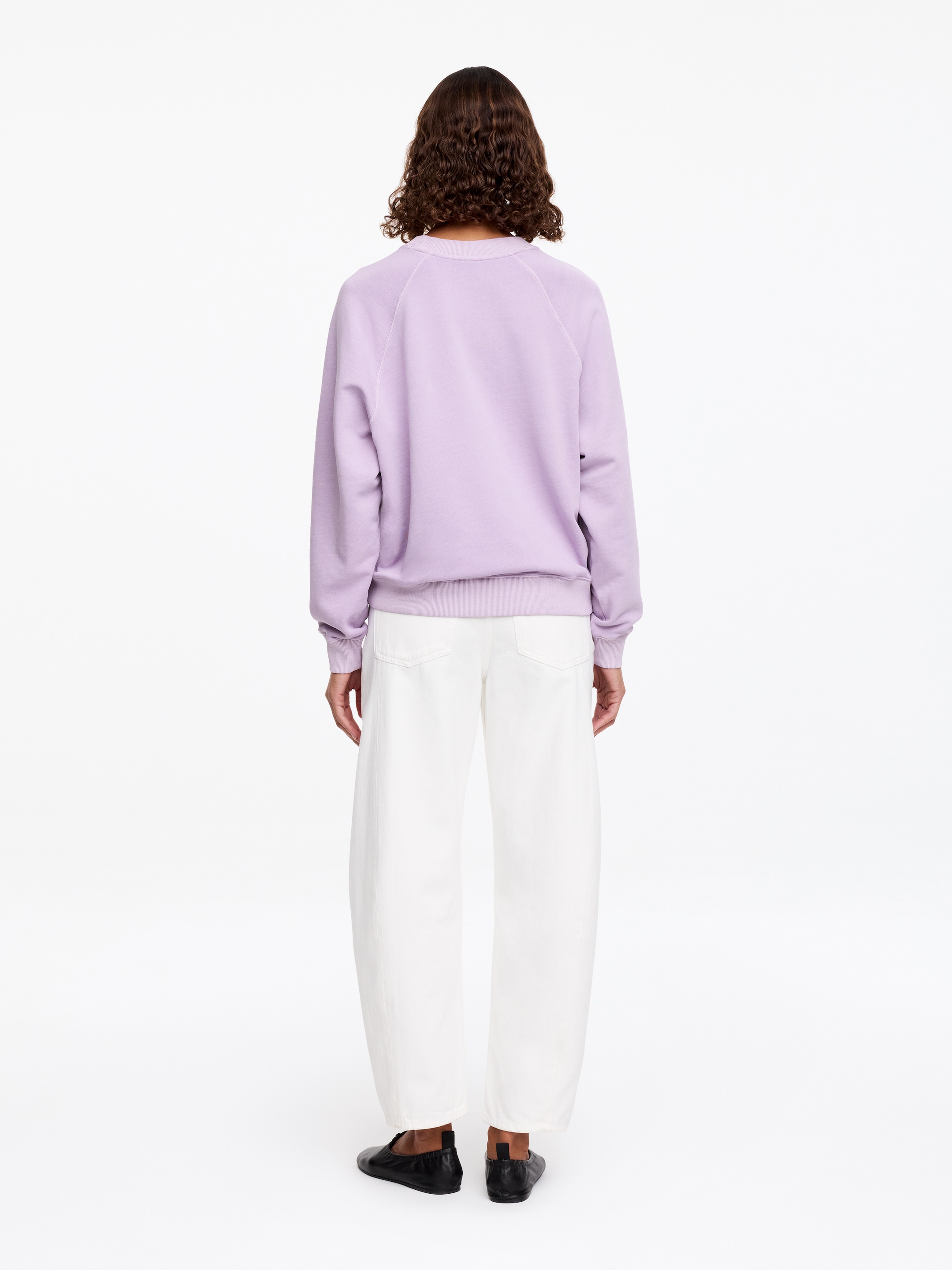 Sweat en éponge - Mauve - Regular fit - Femme - StillMedia/Lookbook - 4