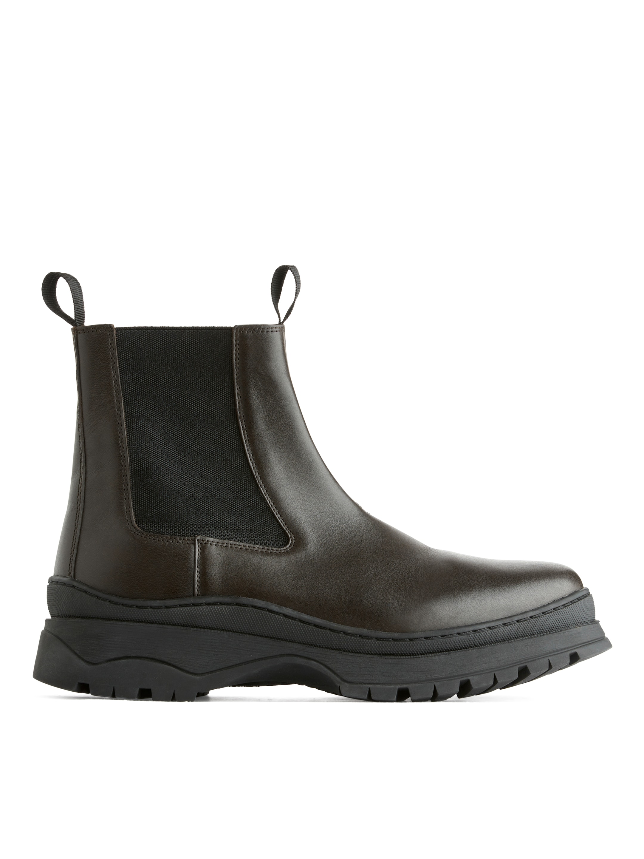 Chunky läderboots - Mörkbrun - Men - StillMedia/DescriptiveStillLife - 2