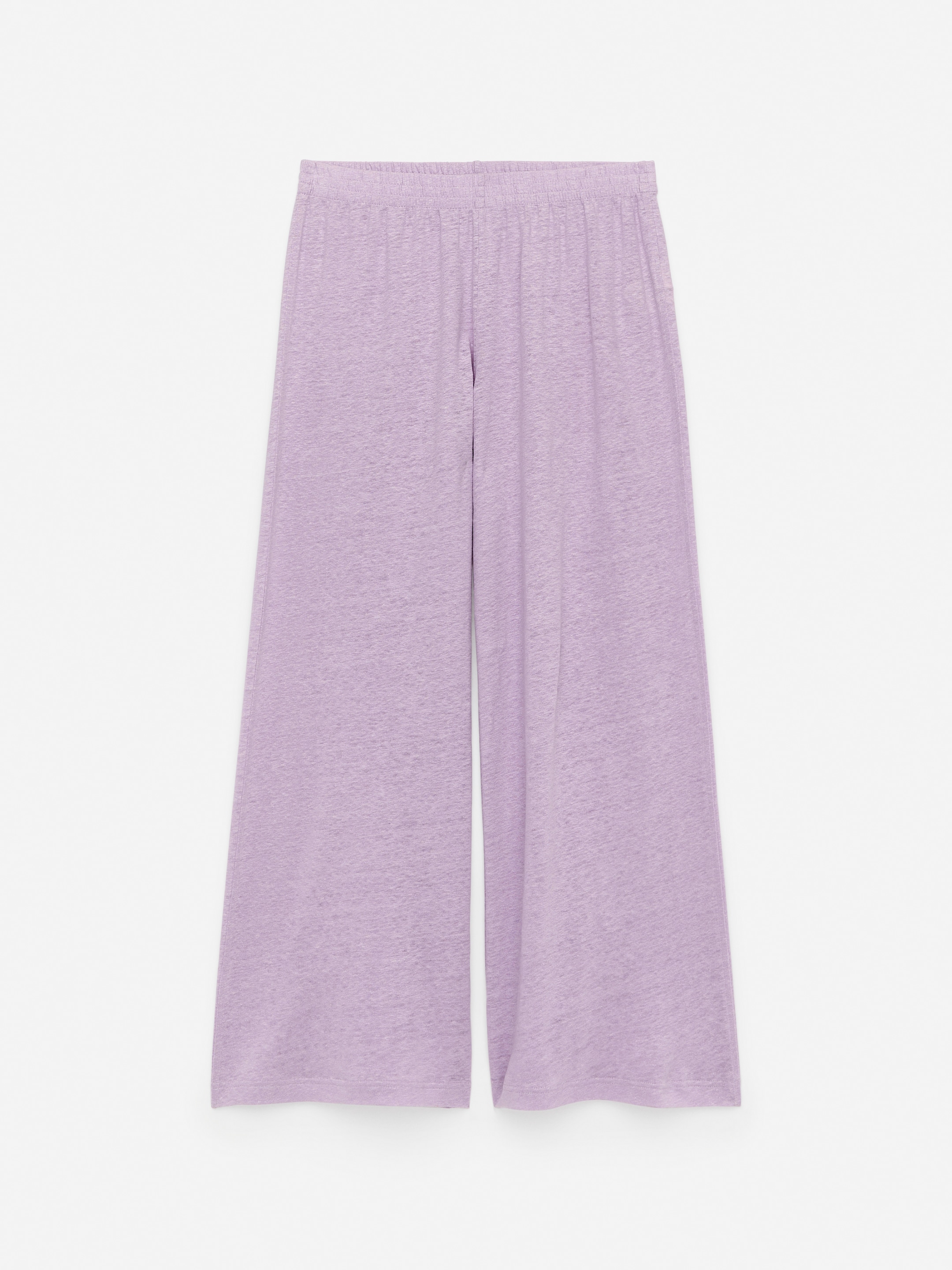 Fluid Linen Trousers - Lilac - Loose fit - Women - StillMedia/DescriptiveStillLife - 2