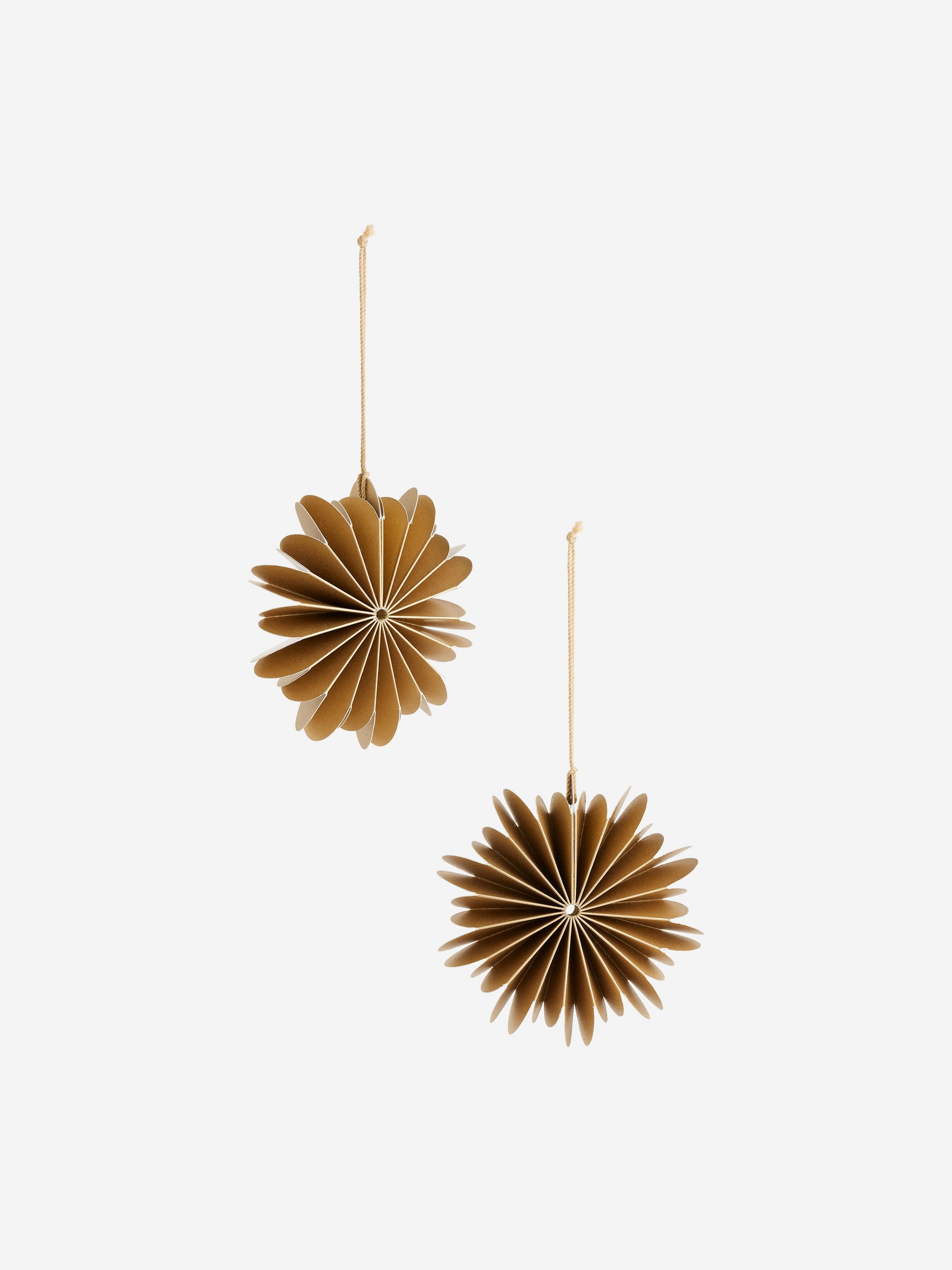 Snowflake Ornaments Set of 2 - Gold - Homeware - StillMedia/DescriptiveStillLife - 1