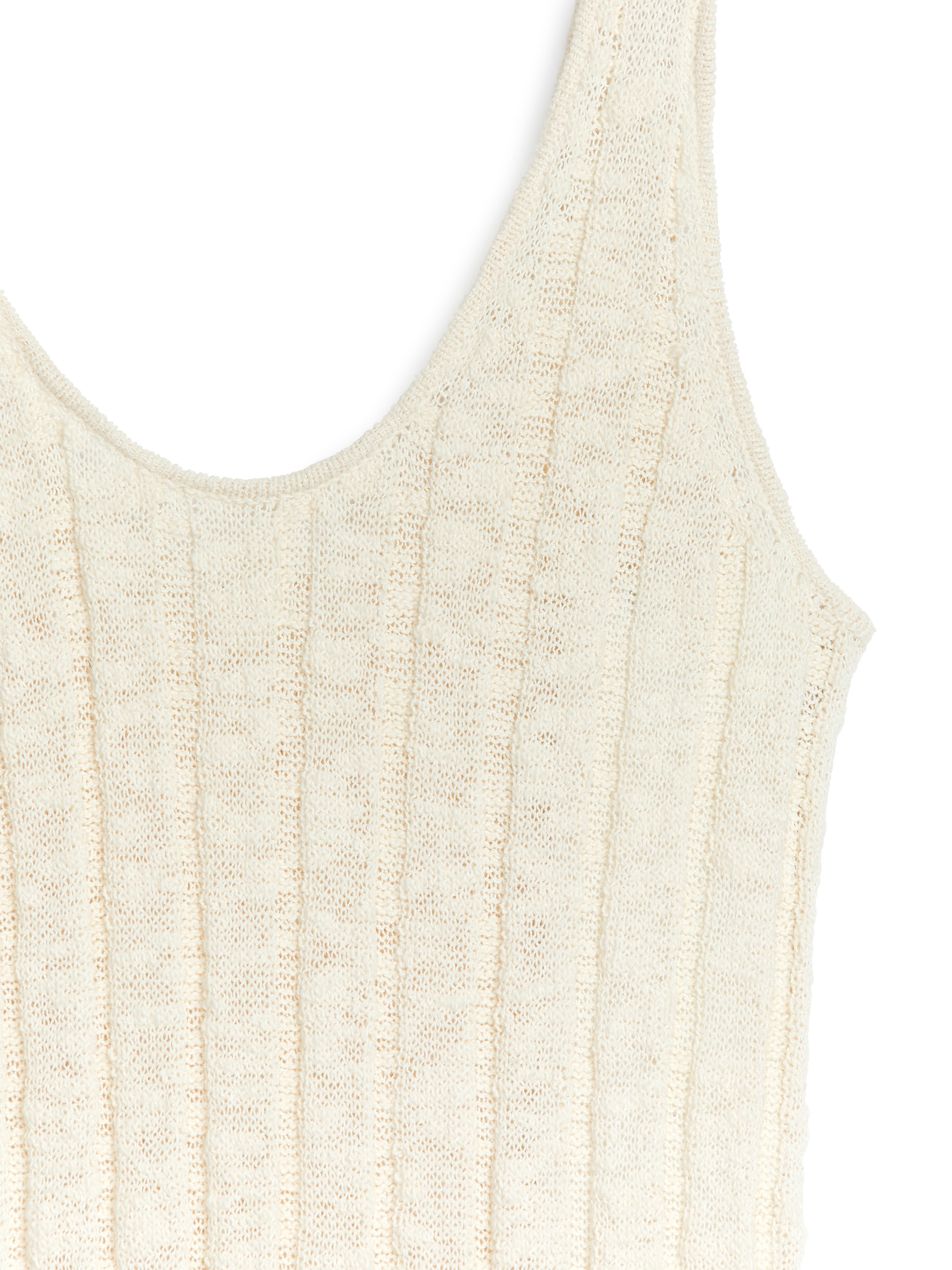 Ribbad boucléklänning - Off-white - Slim fit - Women - StillMedia/DescriptiveDetail - 2
