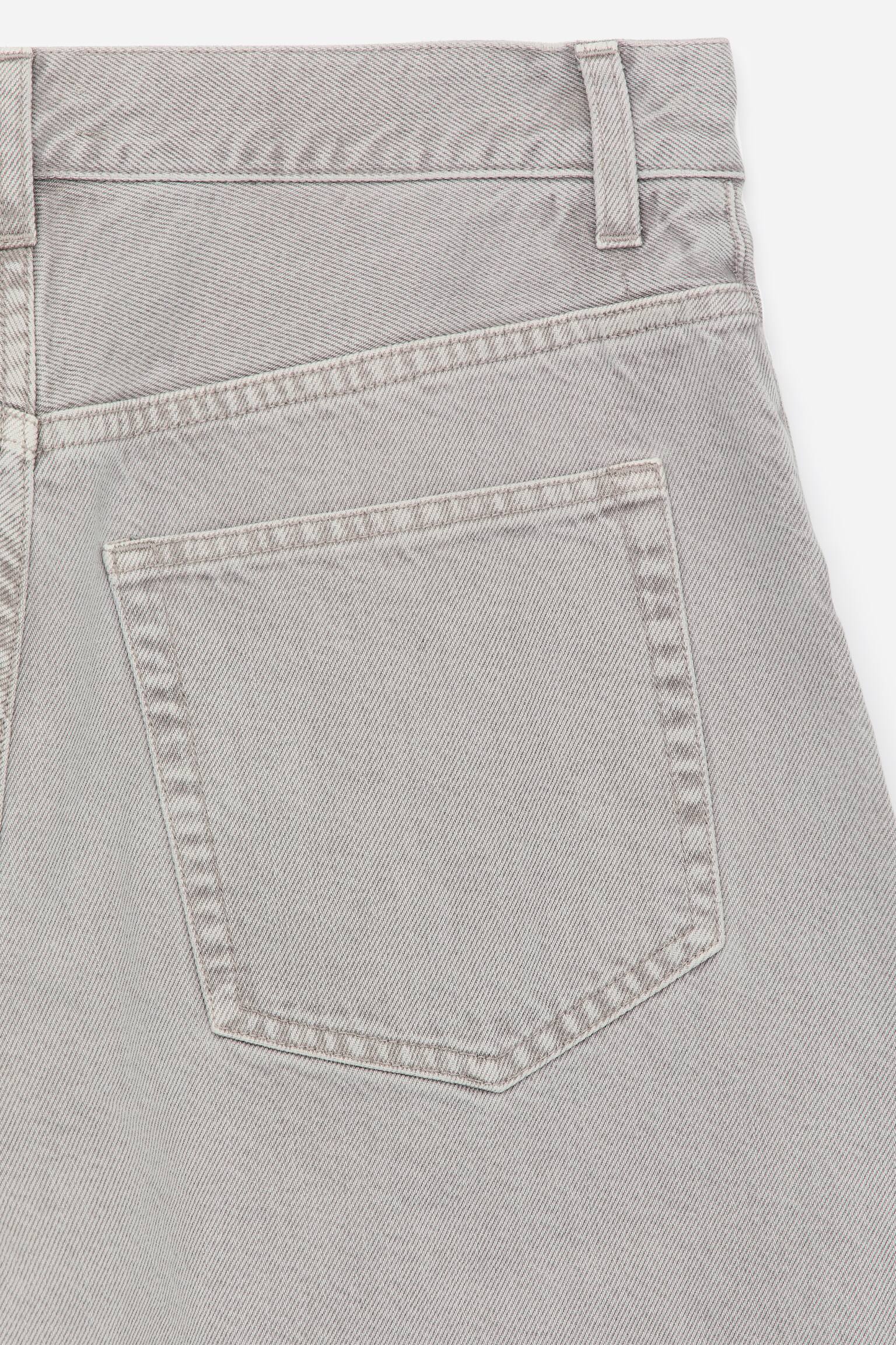 Barrel-Leg Jeans - Light Grey - 6