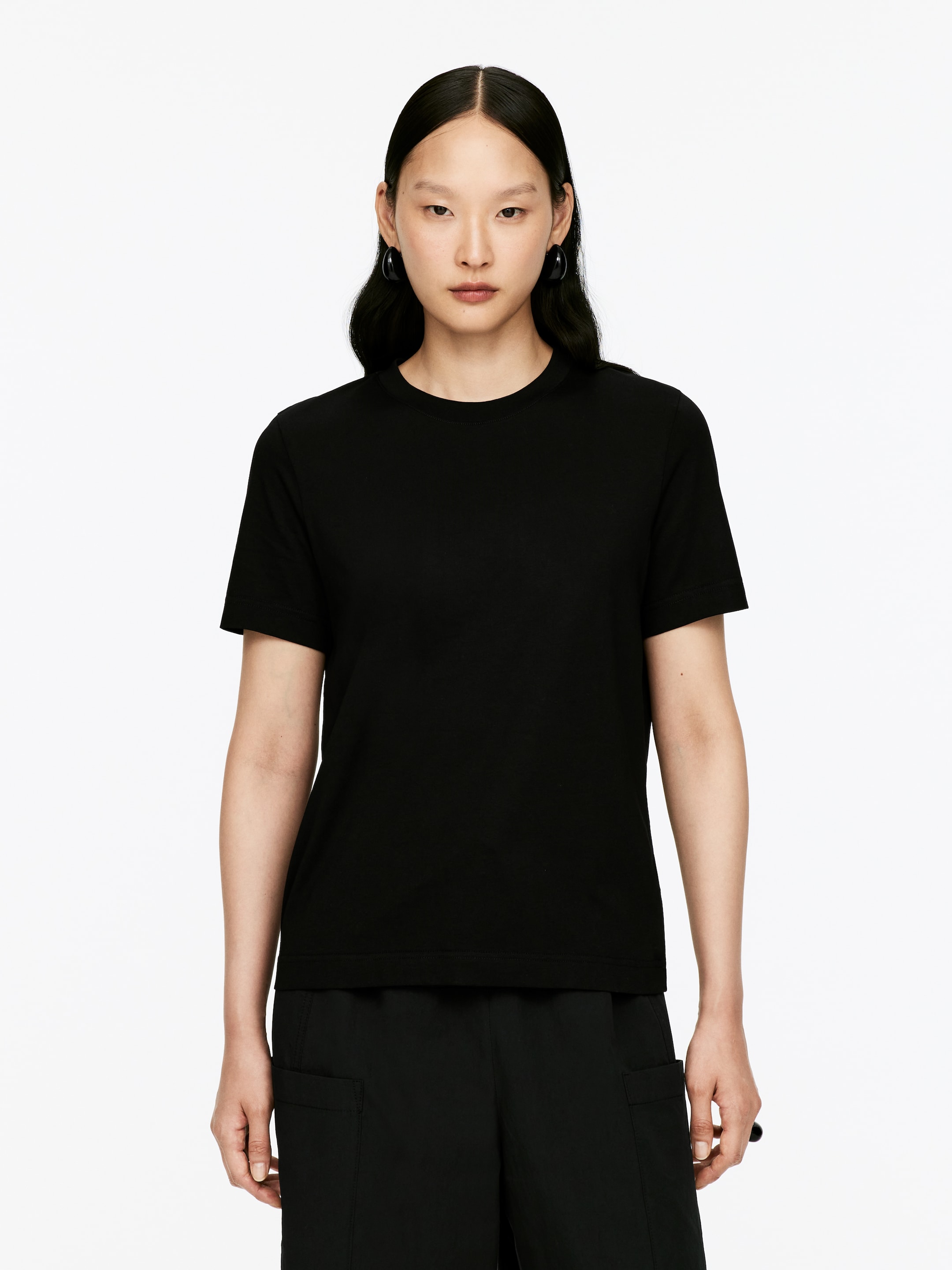 Grösseres Bild ansehen: LILY Charakteristisches T-Shirt - Schwarz - DAMEN | H&M CH 1