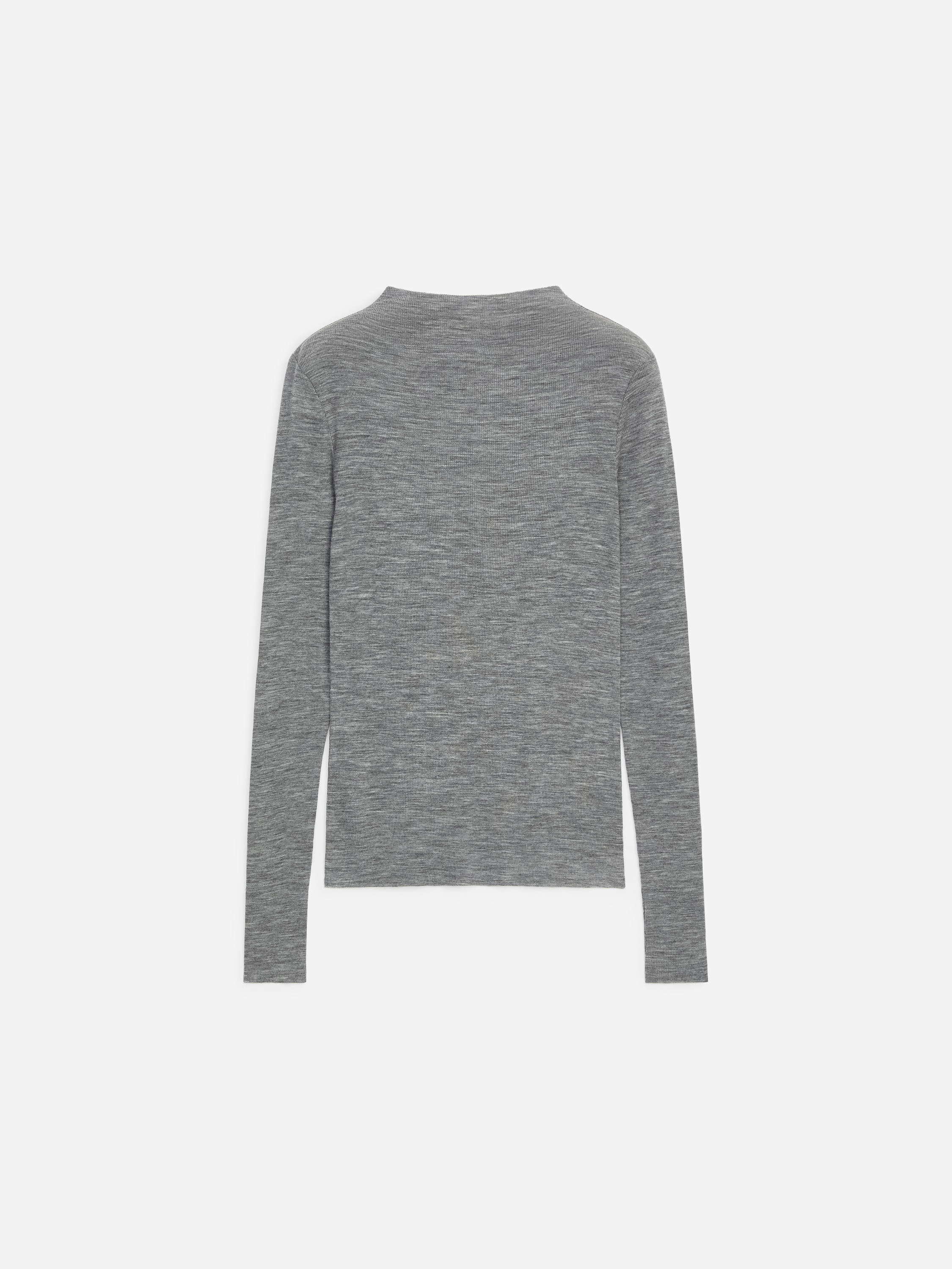 Rib-Knitted Wool Top