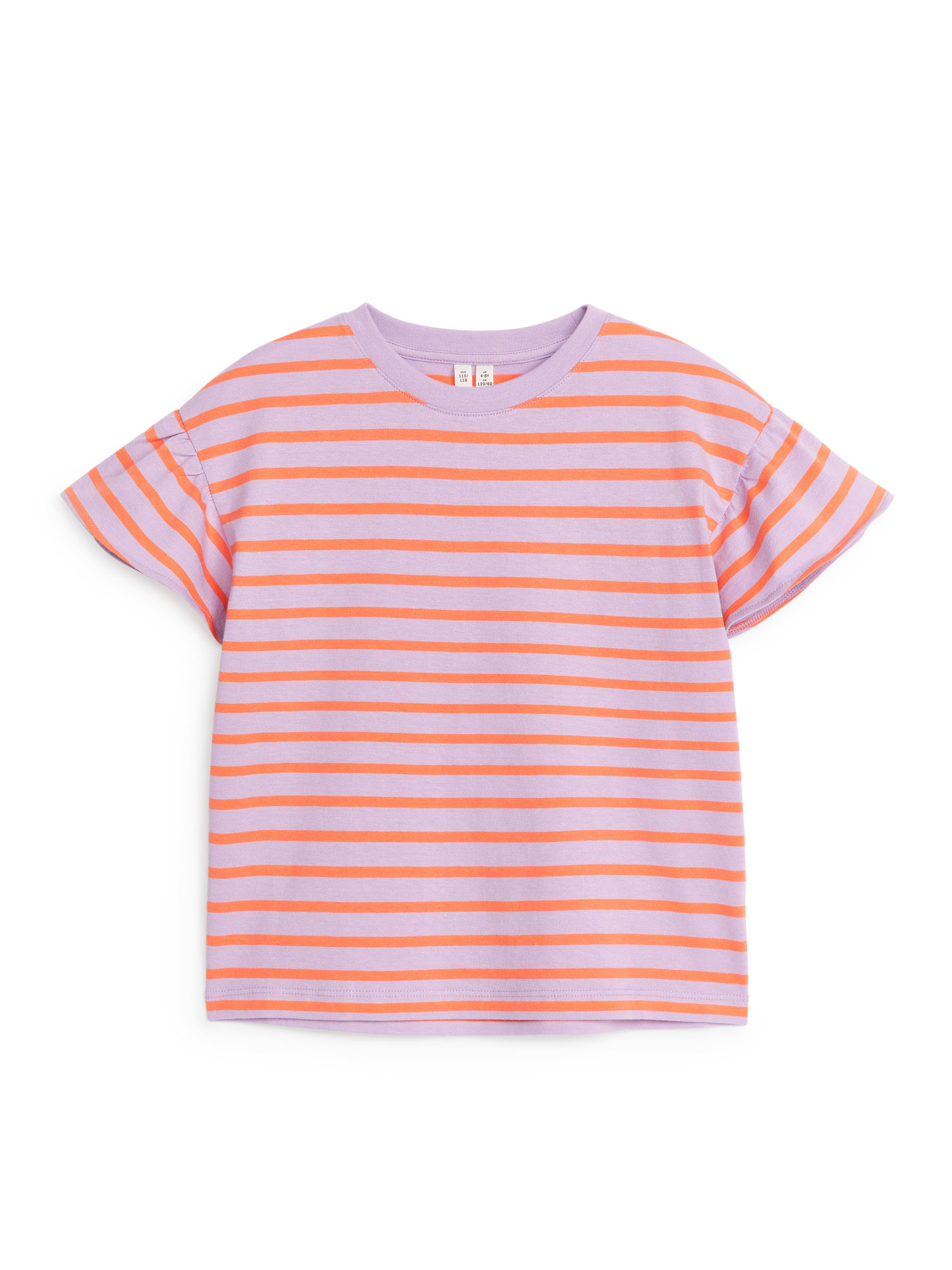 T-Shirt mit Rüschen - Orange/Flieder - Regular Fit - Kinder - StillMedia/DescriptiveStillLife - 3